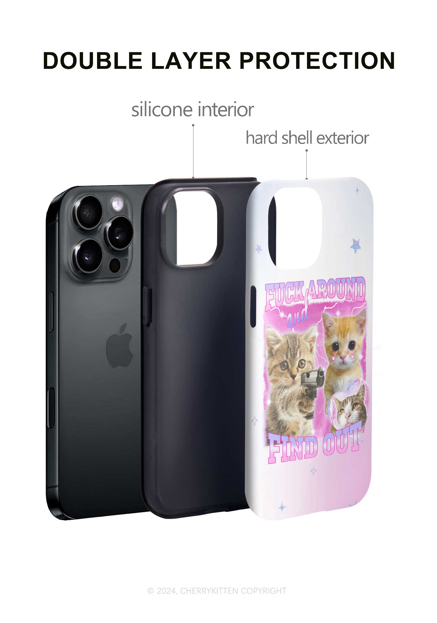 Fxxk Around Cats Y2K Phone Case Cherrykitten