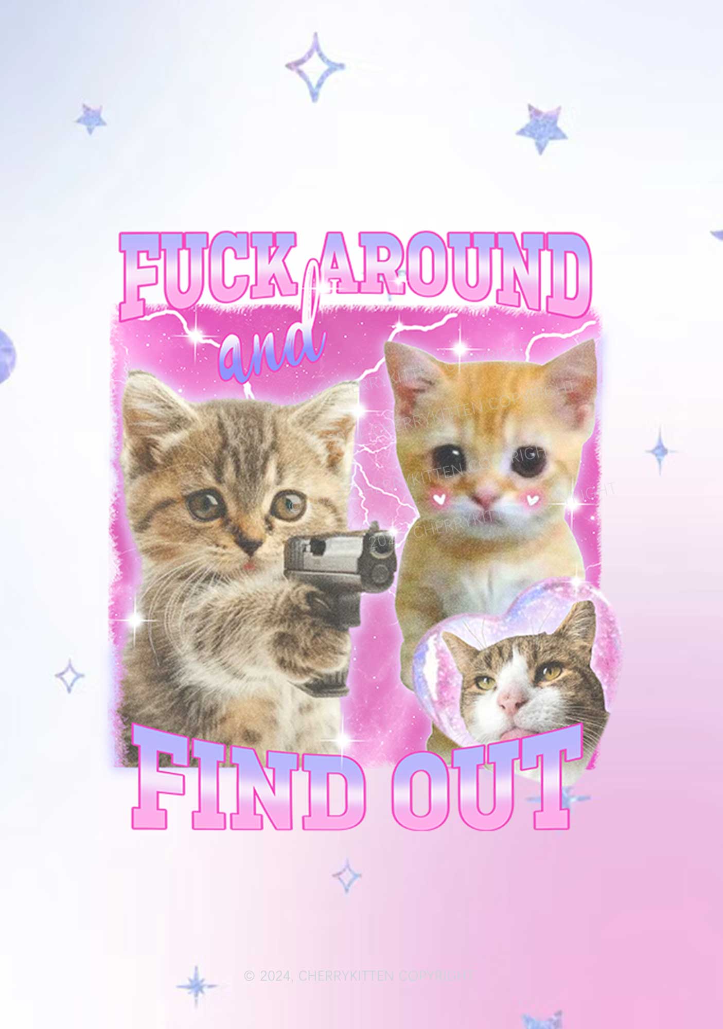 Fxxk Around Cats Y2K Phone Case Cherrykitten