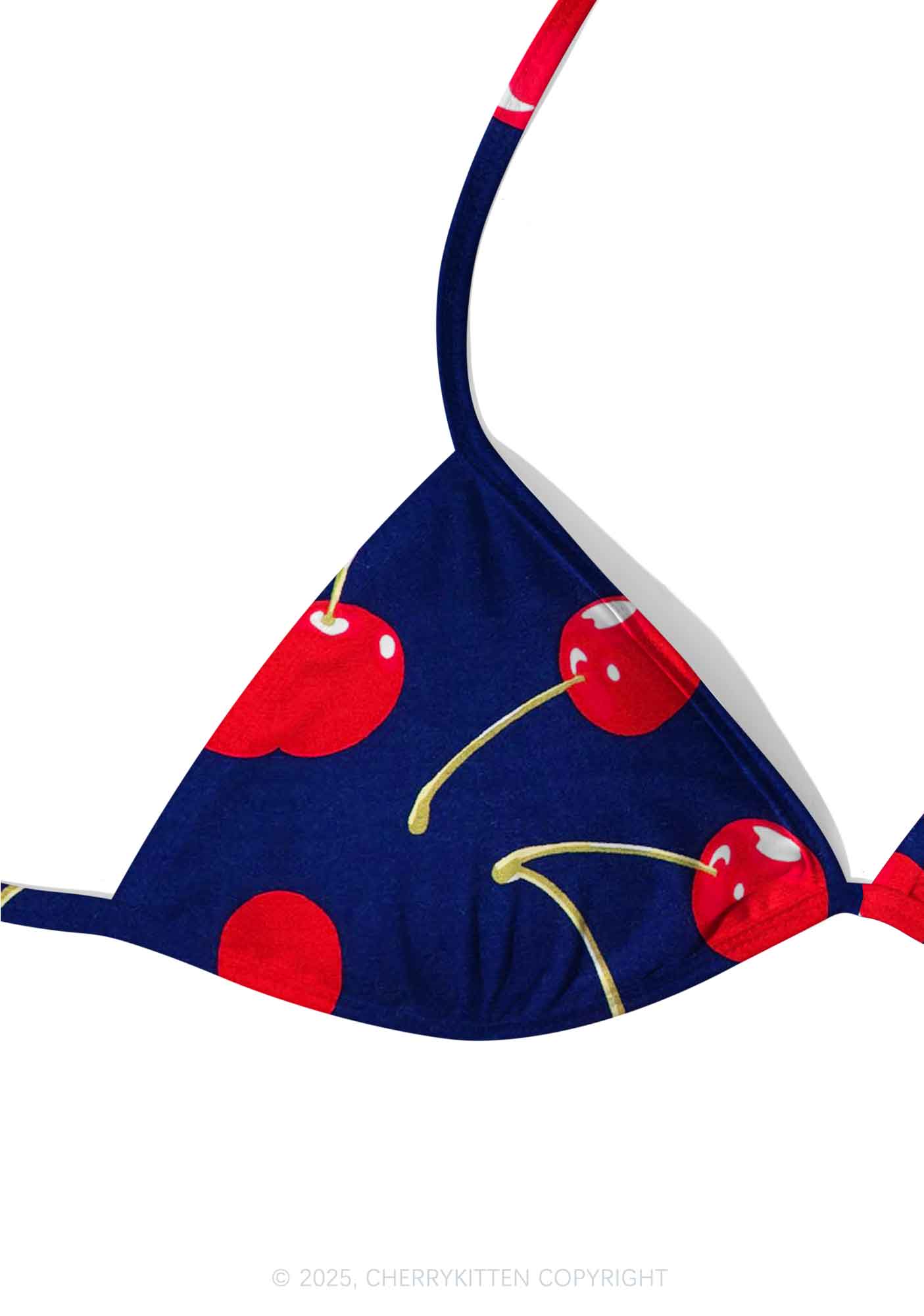Dark Cherry Y2K Print Bikini Set Cherrykitten