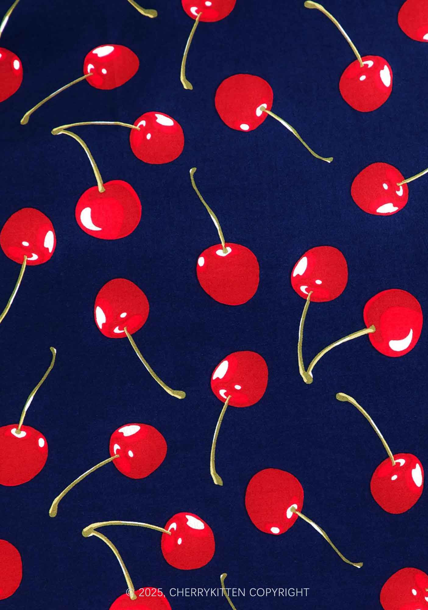 Dark Cherry Y2K Print Bikini Set Cherrykitten