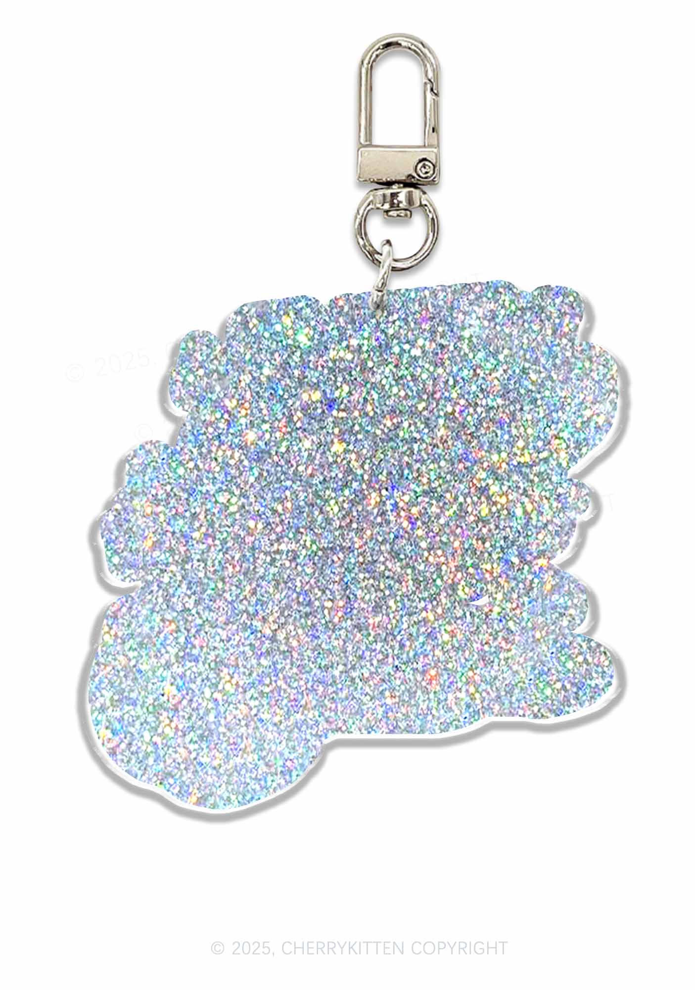 Cutie But Prolly Psycho 1Pc Y2K Glitter Keychain Cherrykitten