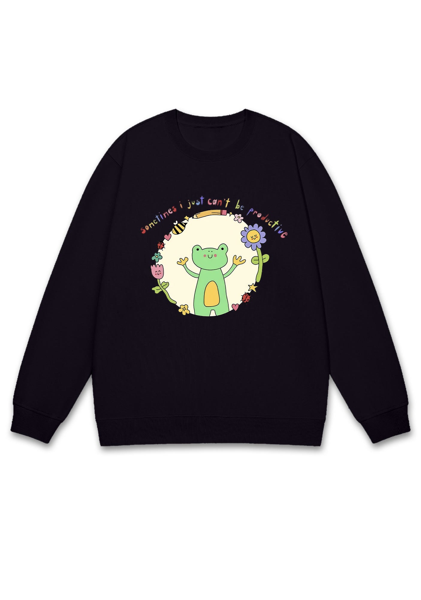 I Just Can't Be Productive Y2K Sweatshirt