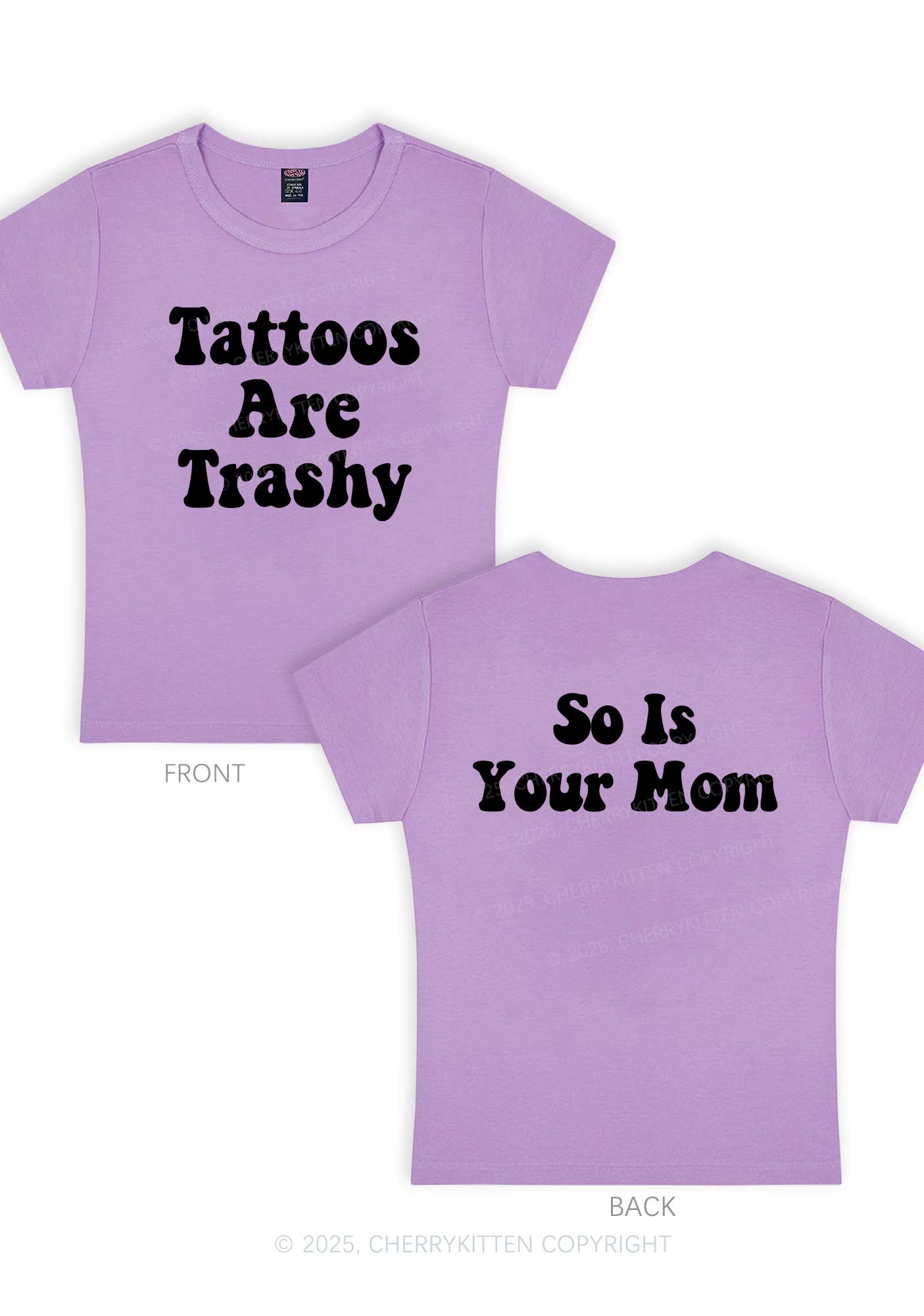 So Is Your Mom Two Sides Y2K Baby Tee Cherrykitten