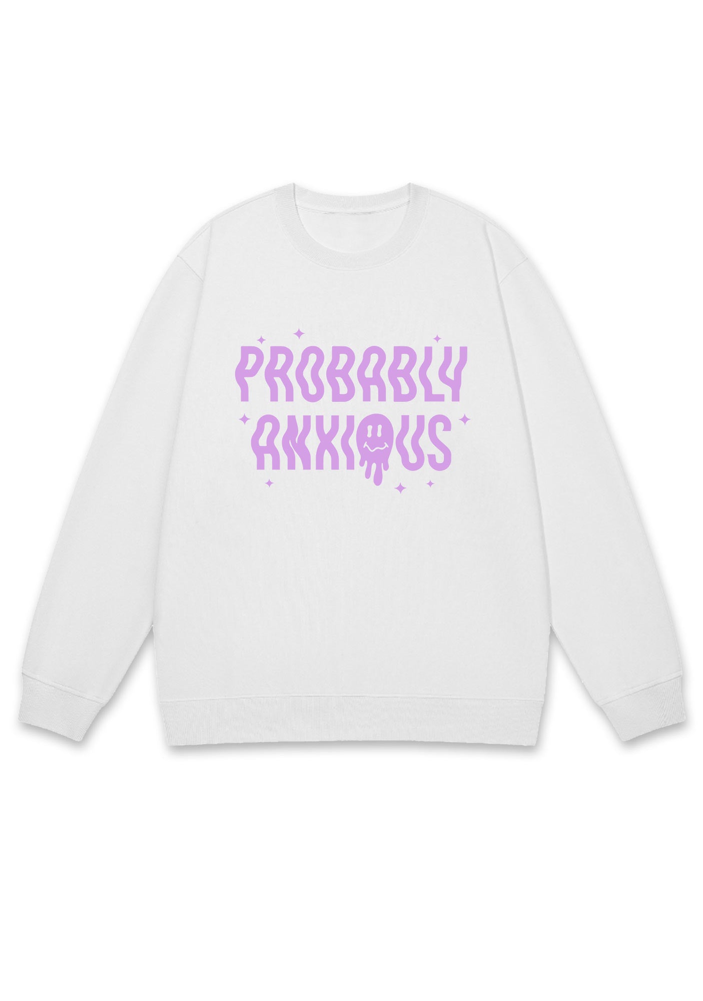 Probably Anxious Grimace Y2K Sweatshirt