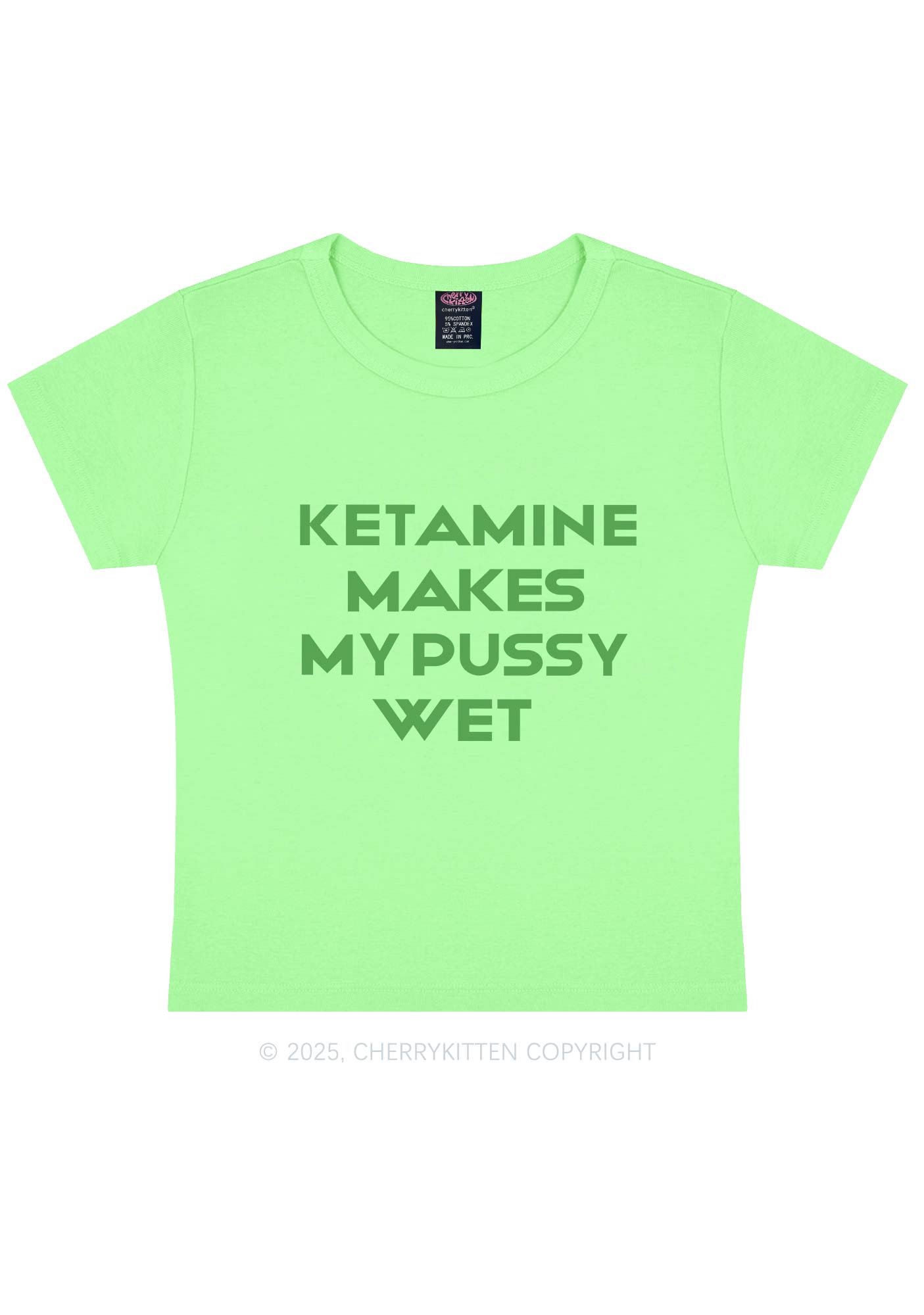 K Makes My Puxxy Wet Y2K Baby Tee Cherrykitten