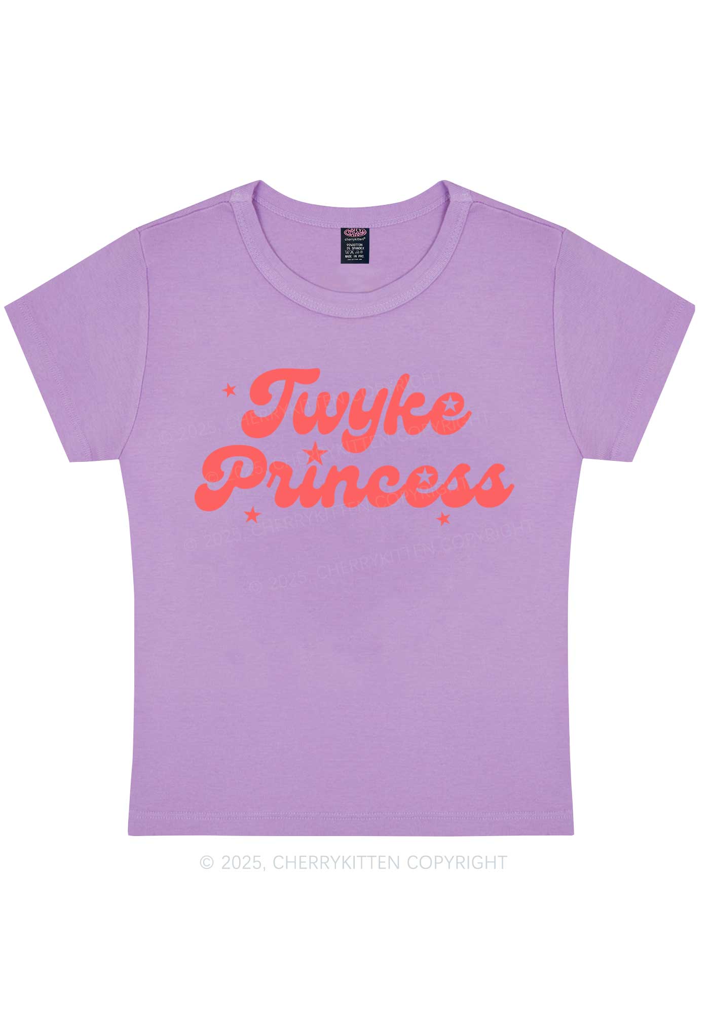 Twyke Princess Pride Y2K Baby Tee Cherrykitten