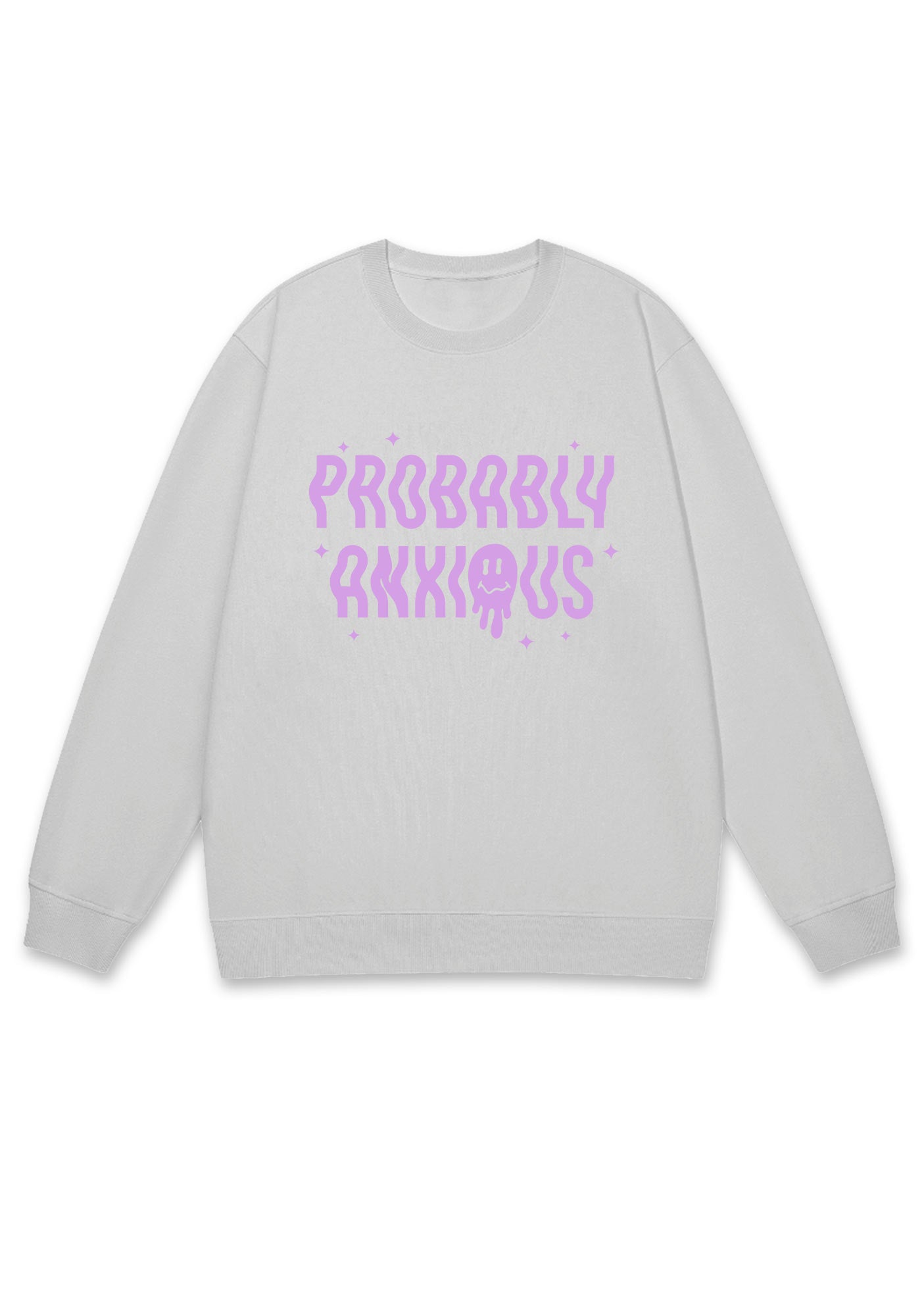 Probably Anxious Grimace Y2K Sweatshirt