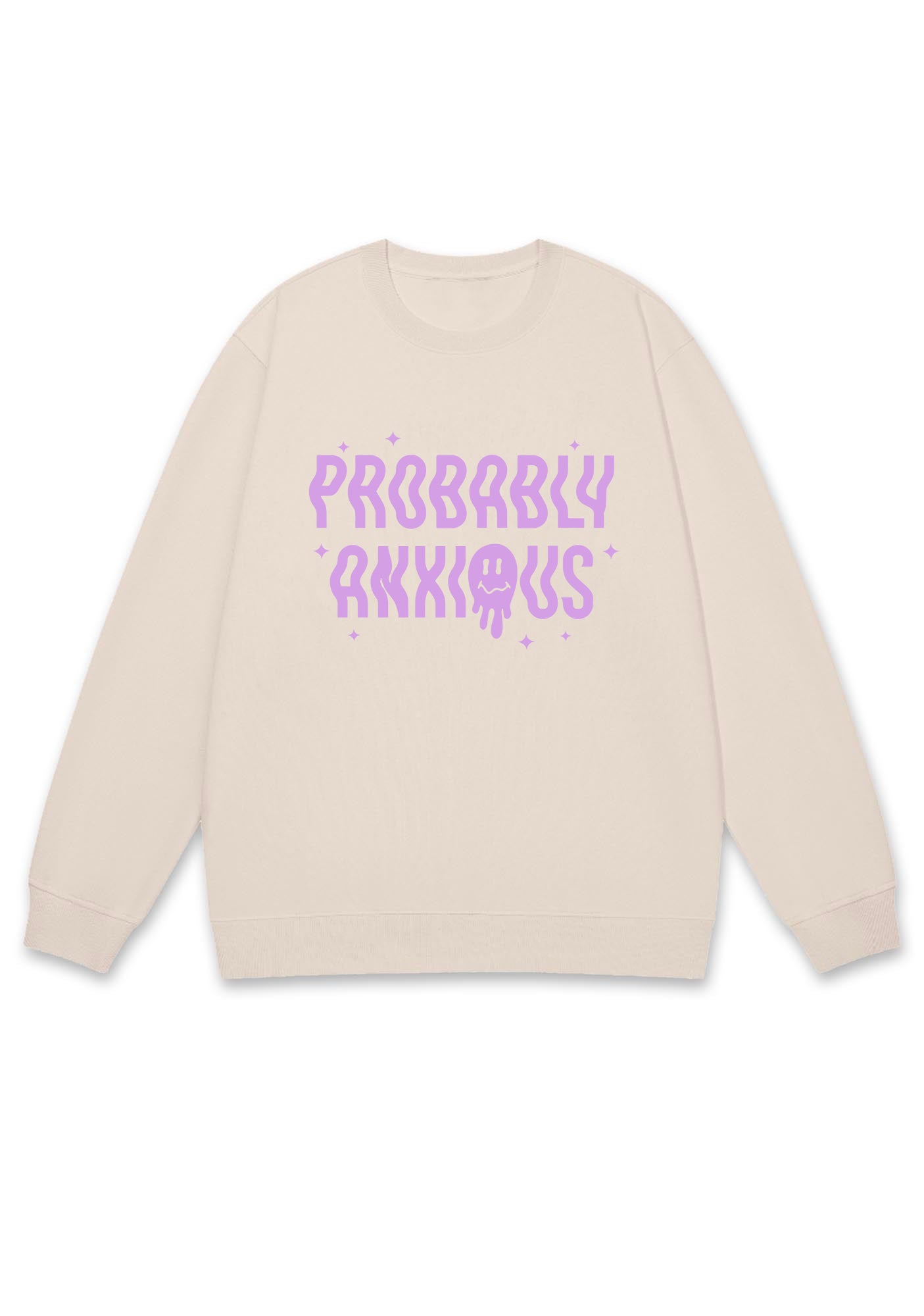 Probably Anxious Grimace Y2K Sweatshirt