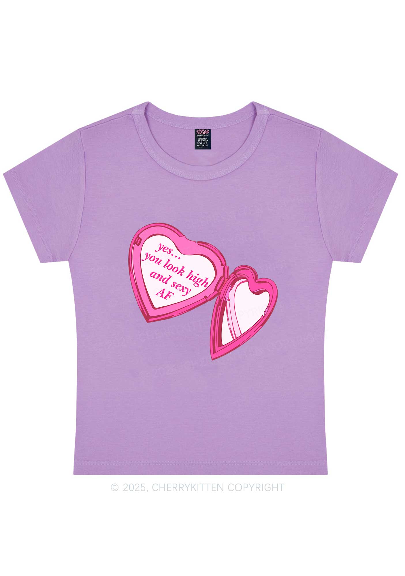 Yes You Look High Y2K Baby Tee Cherrykitten