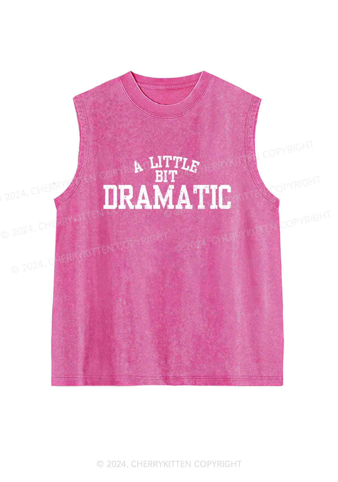 A Little Bit Dramatic Y2K Washed Tank Cherrykitten