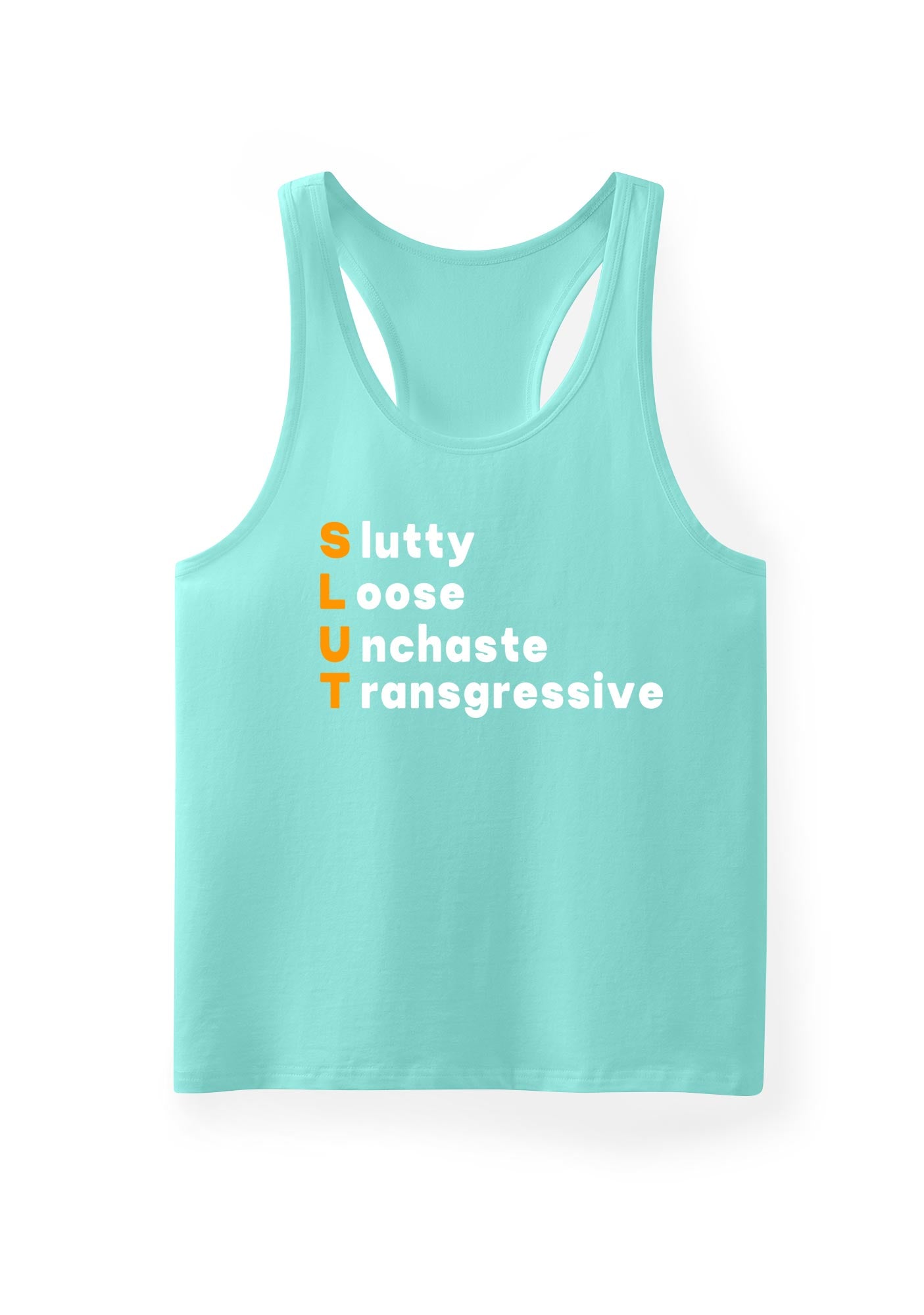 Slxtty Loose Unchaste Transgressive Y2K Men Racerback Tank Top Cherrykitten