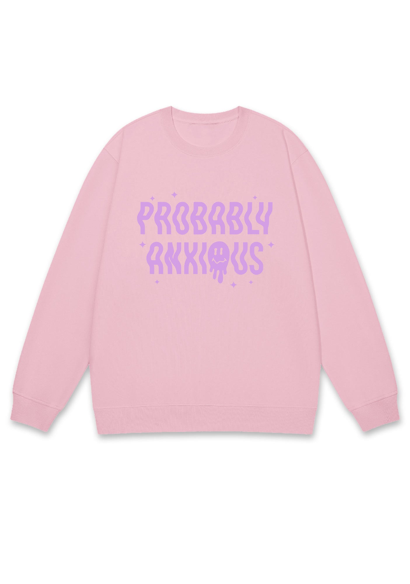 Probably Anxious Grimace Y2K Sweatshirt