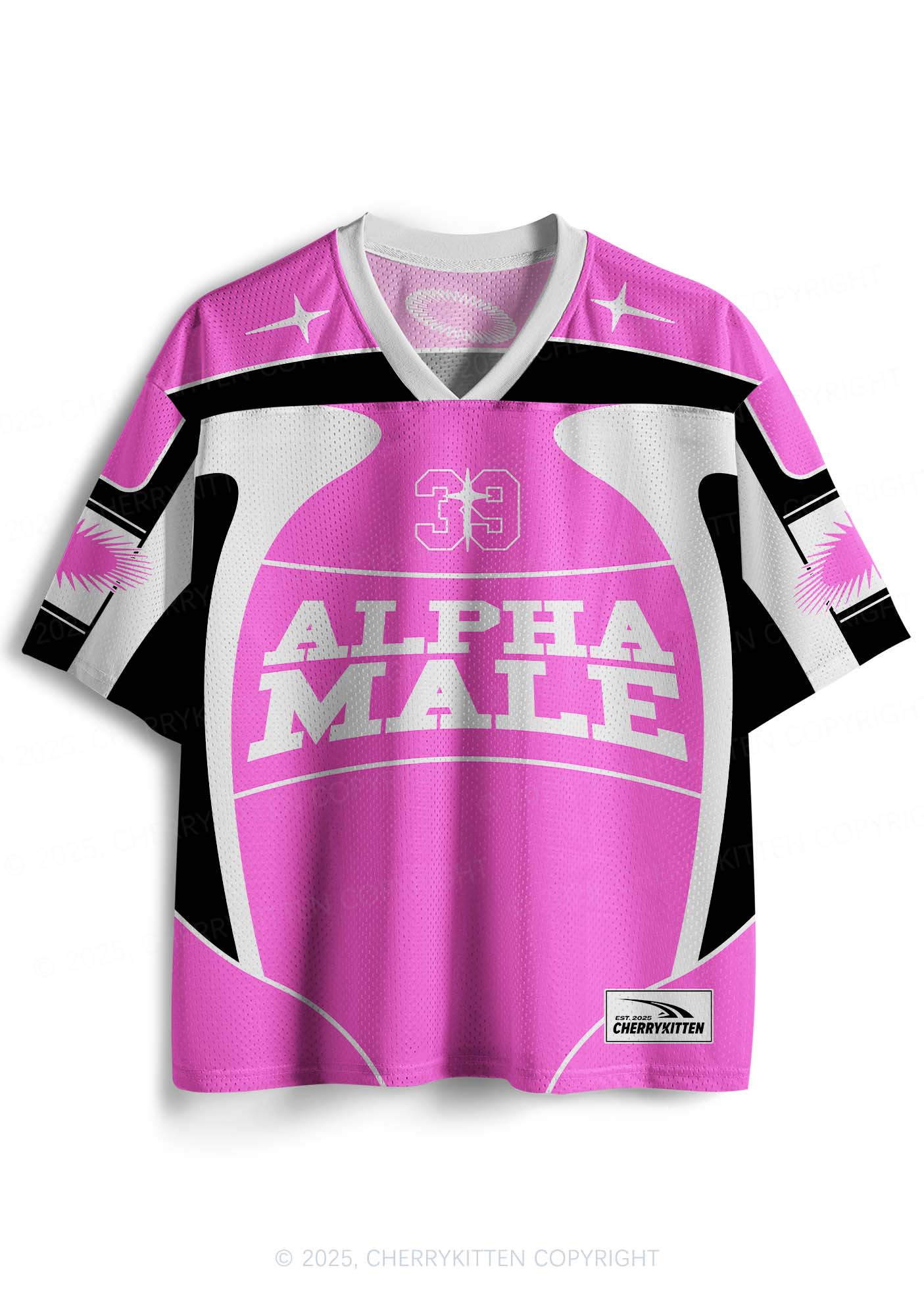 Custom Pink Alpha Male Y2K Sport Jersey Shirts Cherrykitten