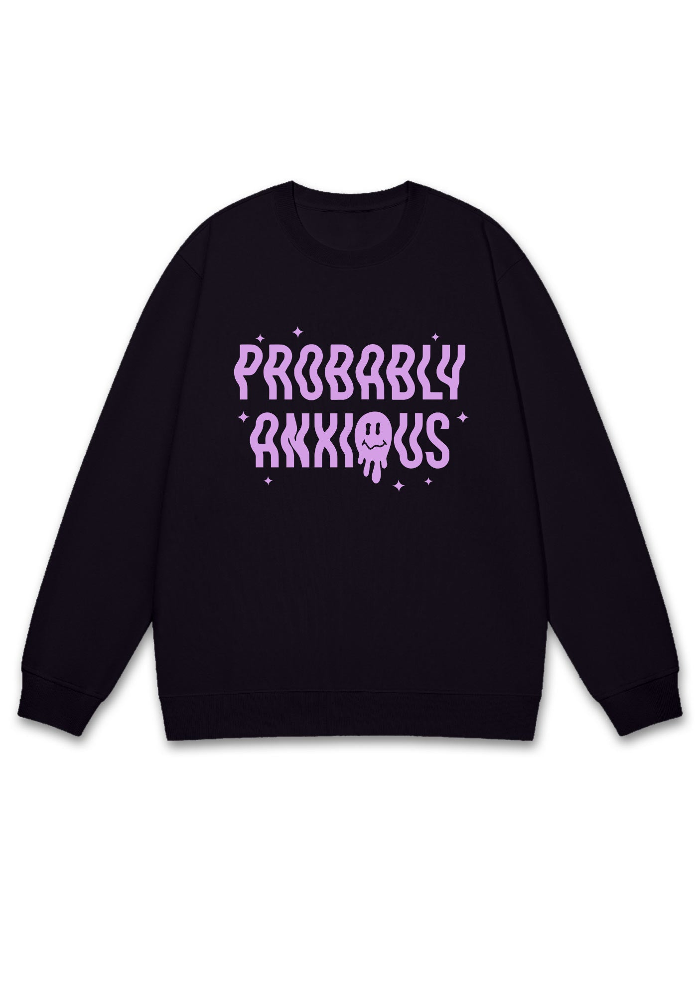 Probably Anxious Grimace Y2K Sweatshirt