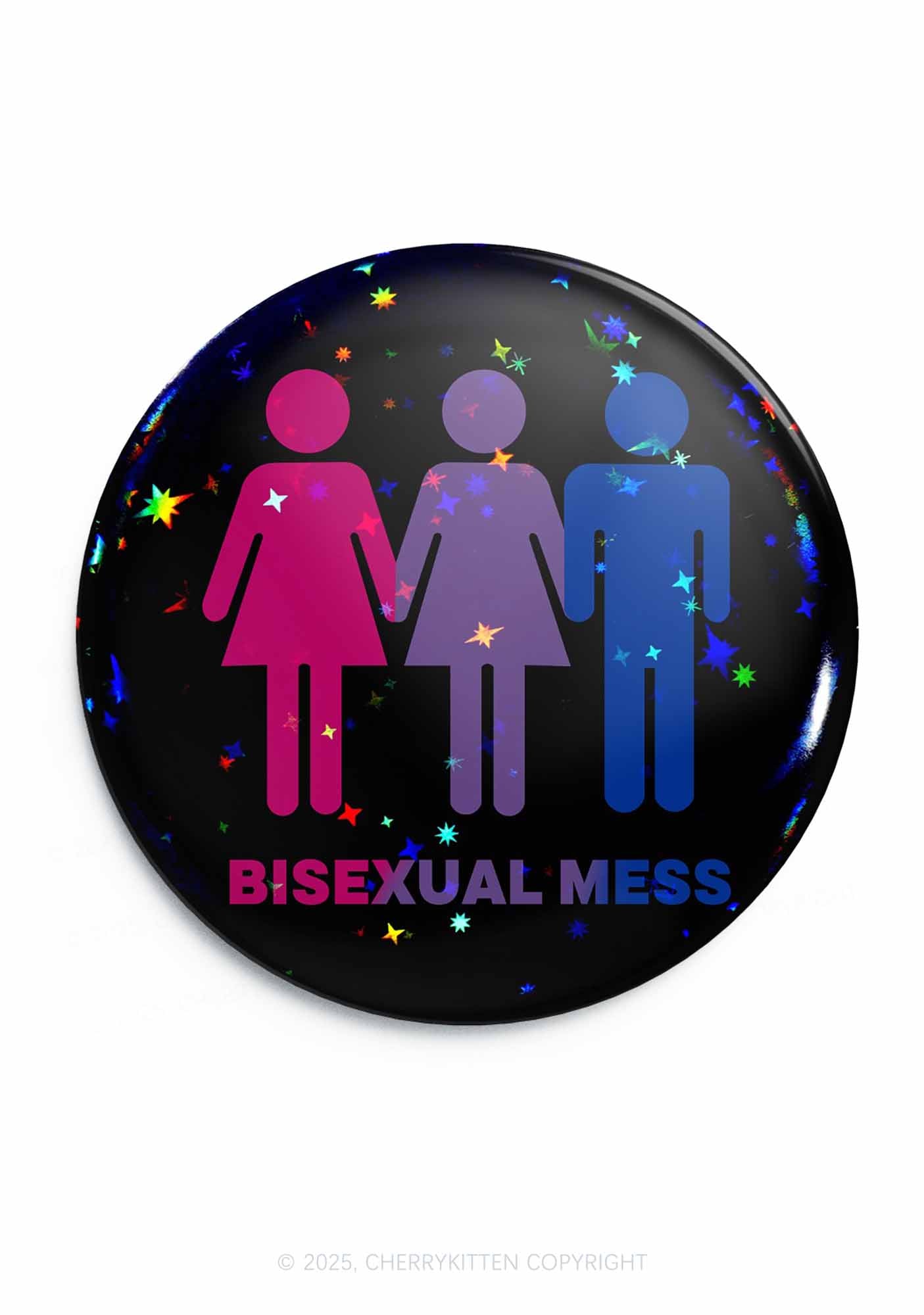 Bisexual Mess Love Pride 1Pc Y2K Pin Badge Cherrykitten