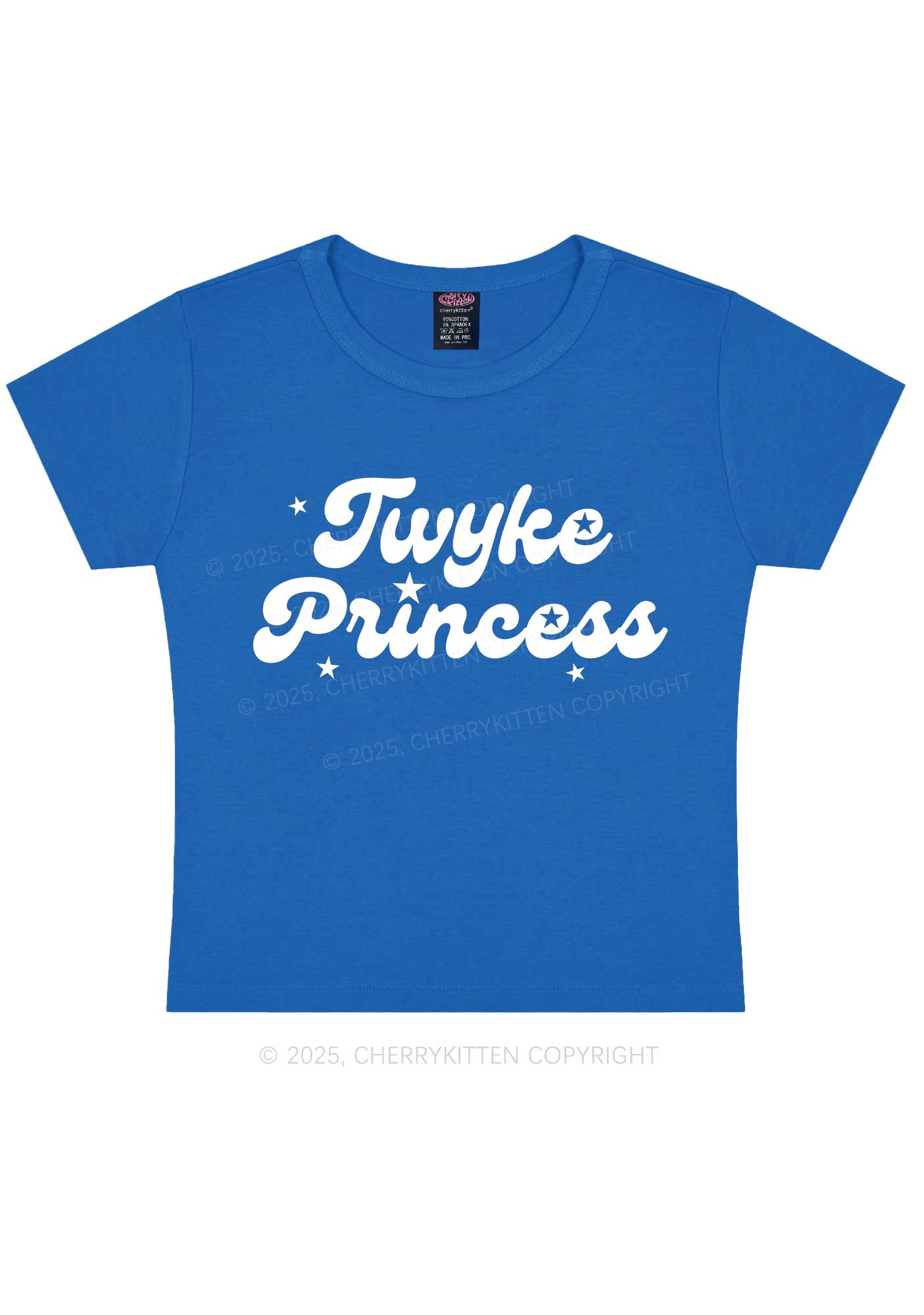 Twyke Princess Pride Y2K Baby Tee Cherrykitten