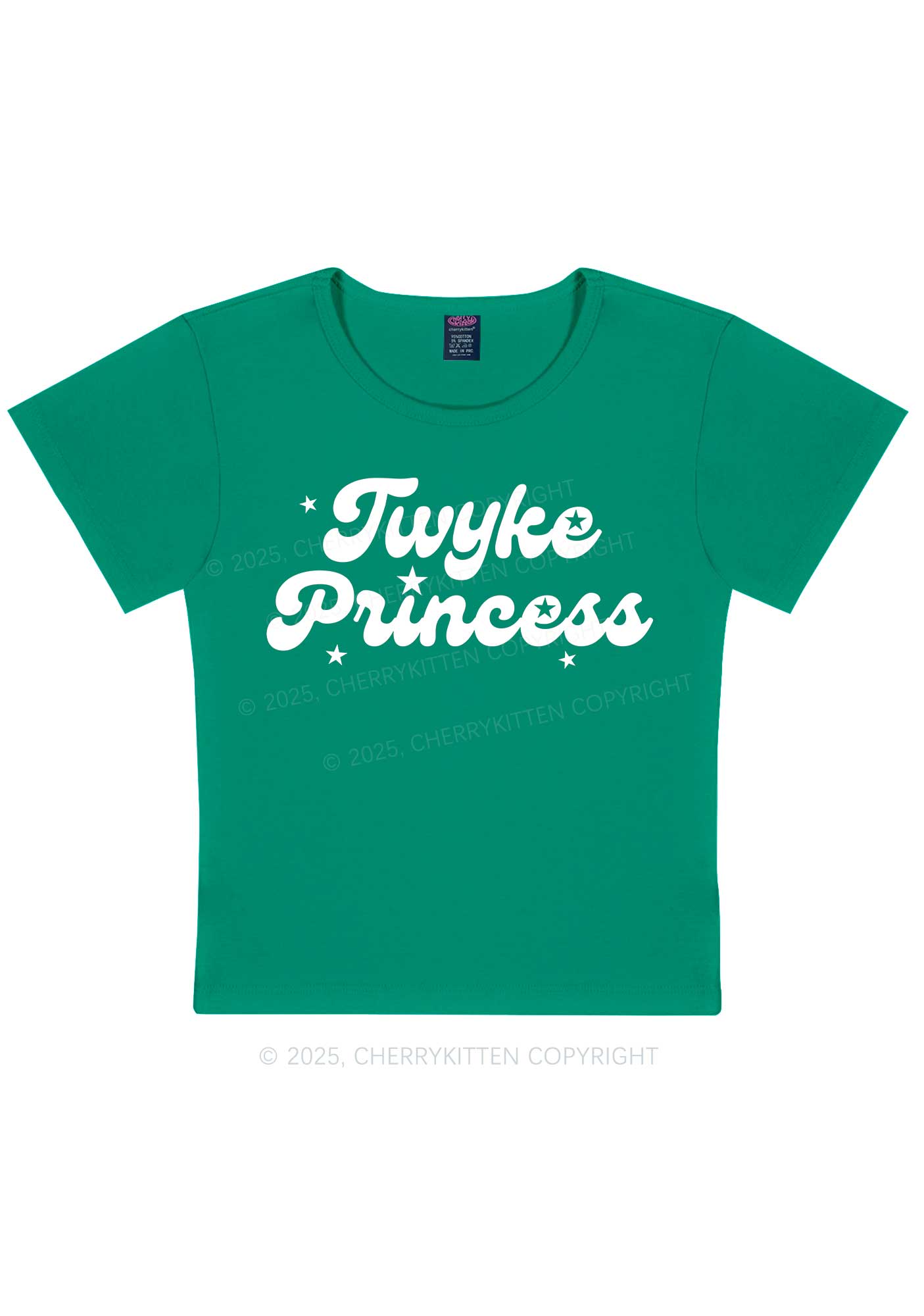 Twyke Princess Pride Y2K Baby Tee Cherrykitten