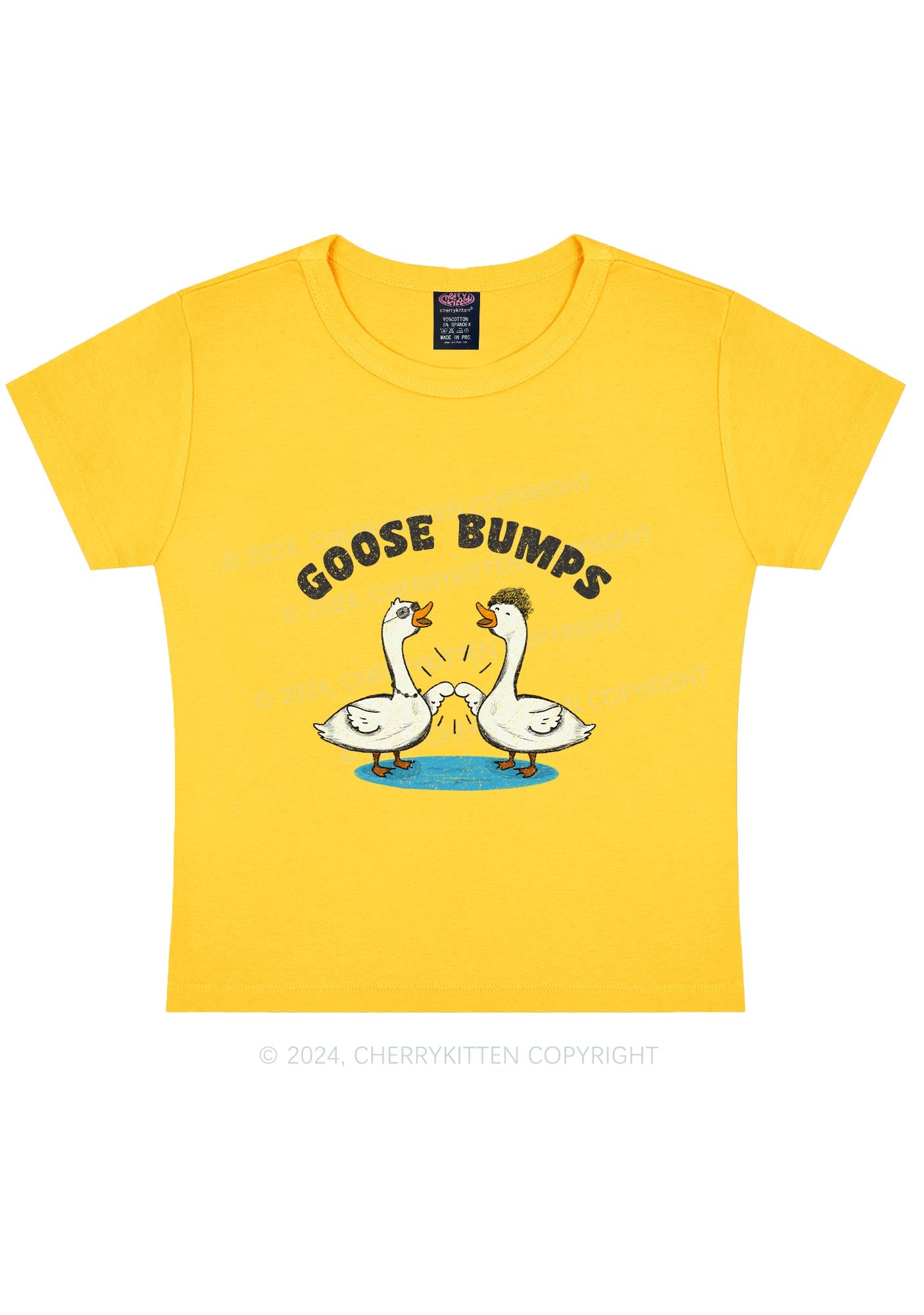Goose Bumps Y2K Baby Tee Cherrykitten