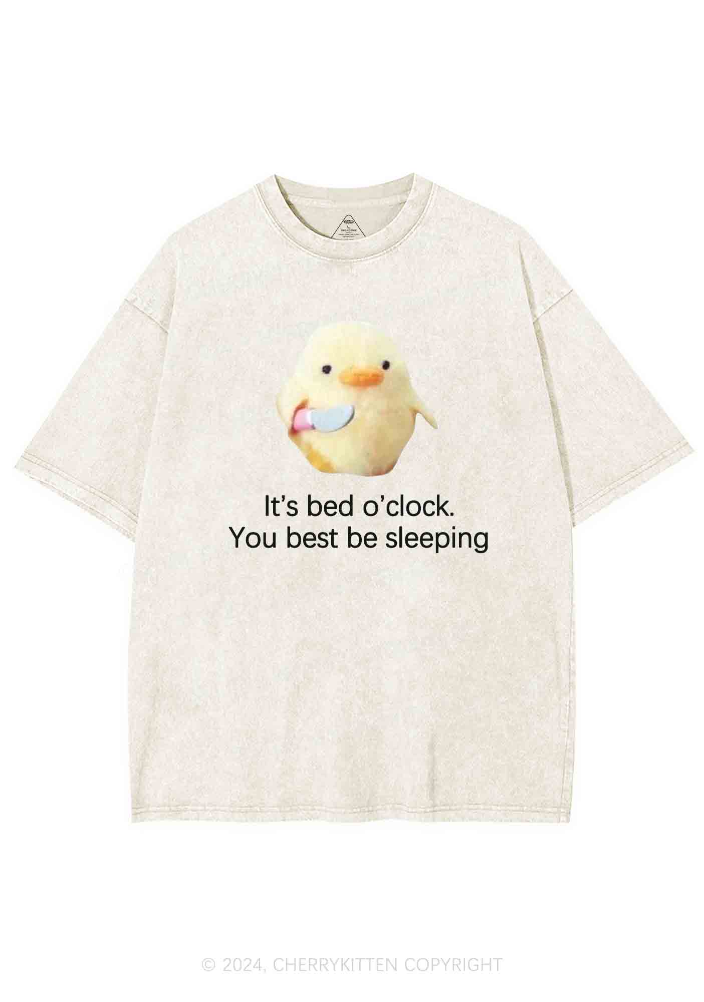 Bed O'clock Y2K Washed Tee Cherrykitten