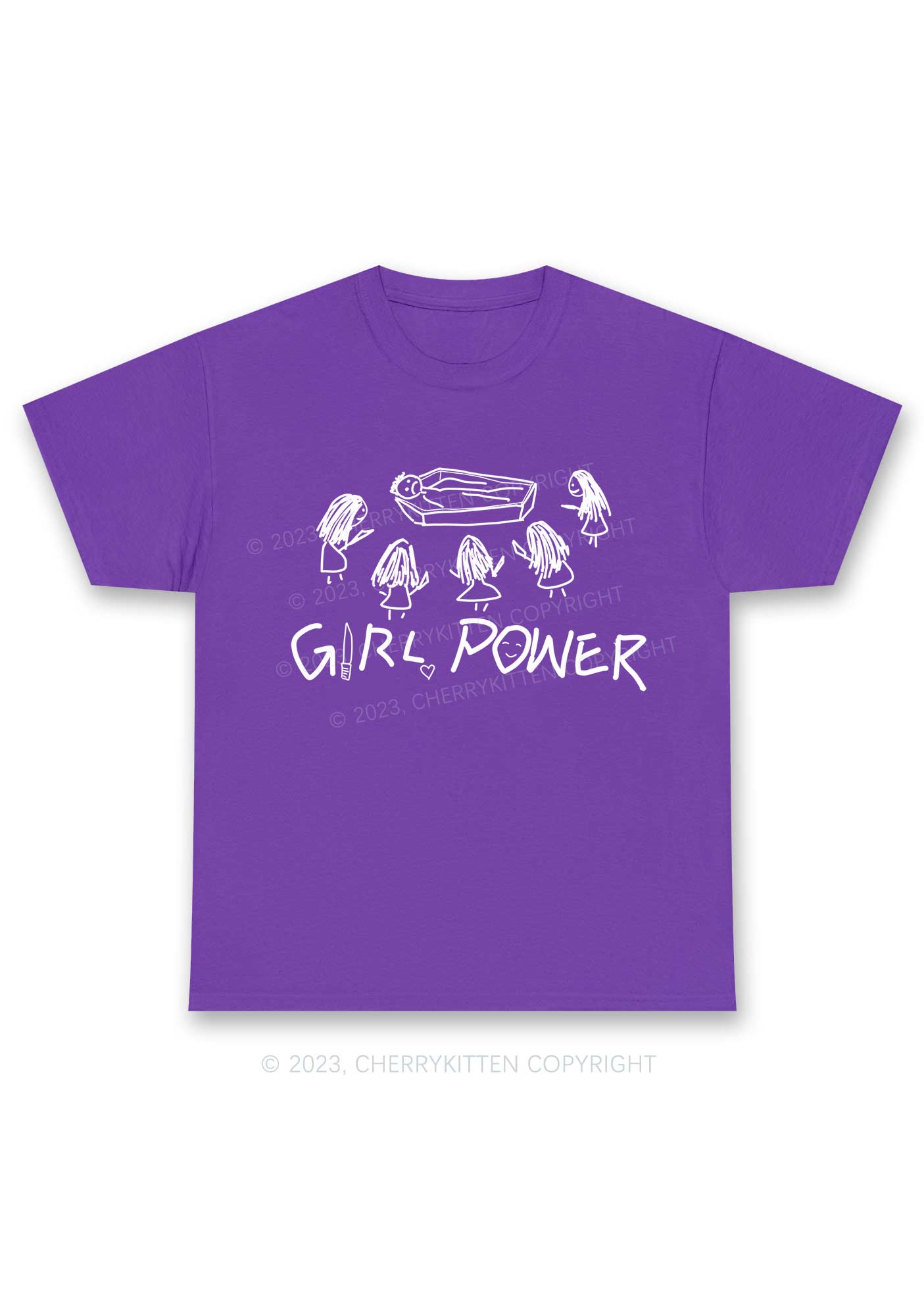 Girls Power Y2K Chunky Shirt Cherrykitten