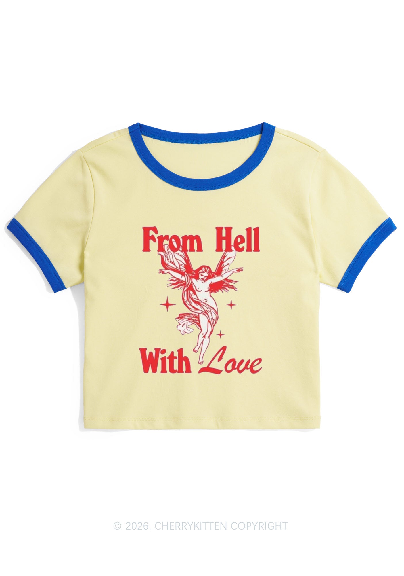 From Hall With Love Y2K Ringer Tee Cherrykitten