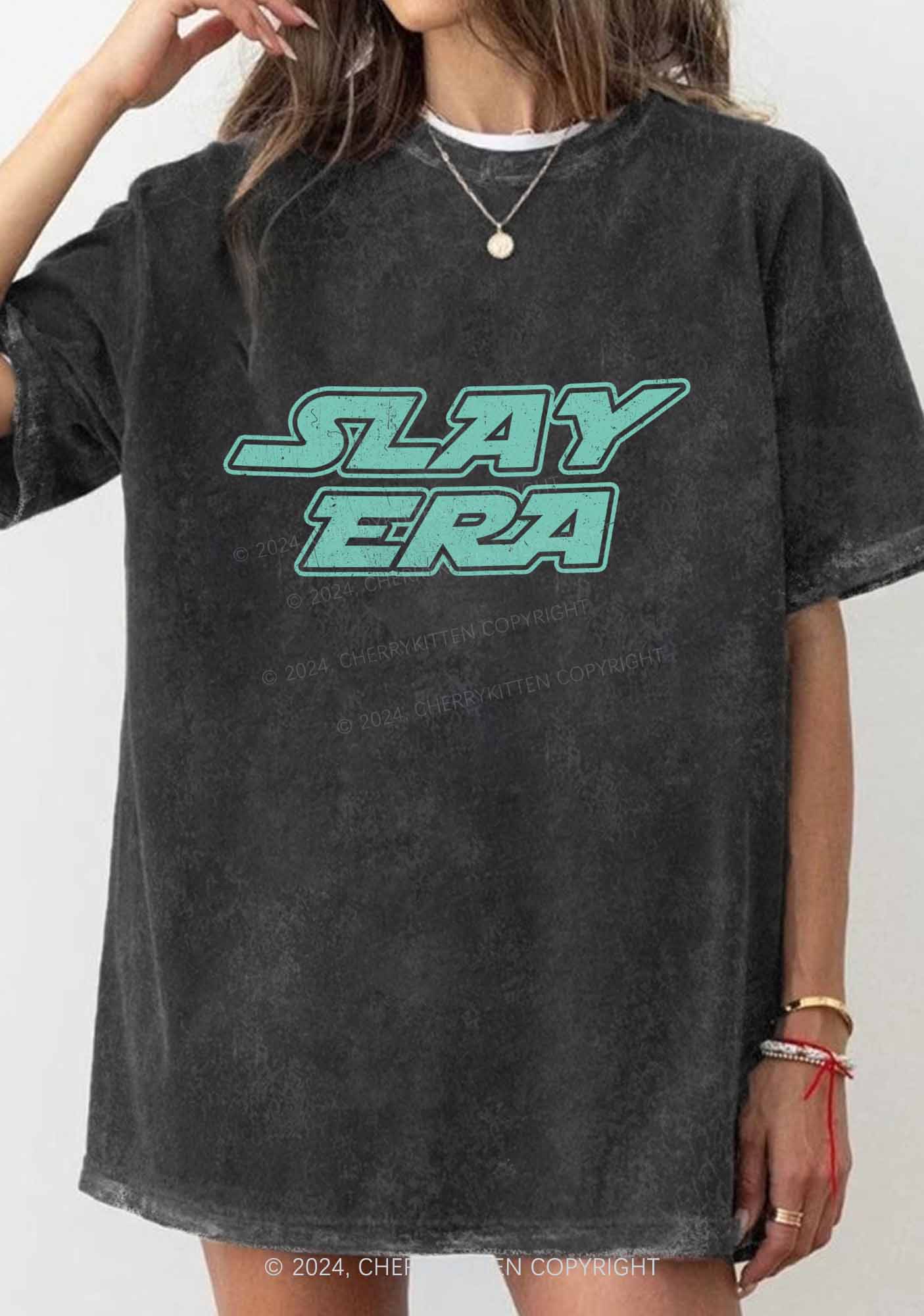 Slay Era Y2K Washed Tee Cherrykitten