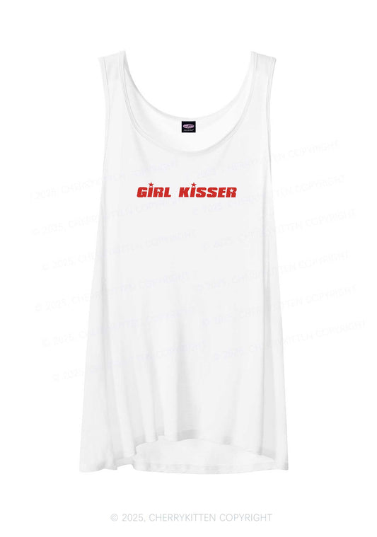 Girl Kisser Star Pride Y2K Sheer Boyfriend Tank Cherrykitten