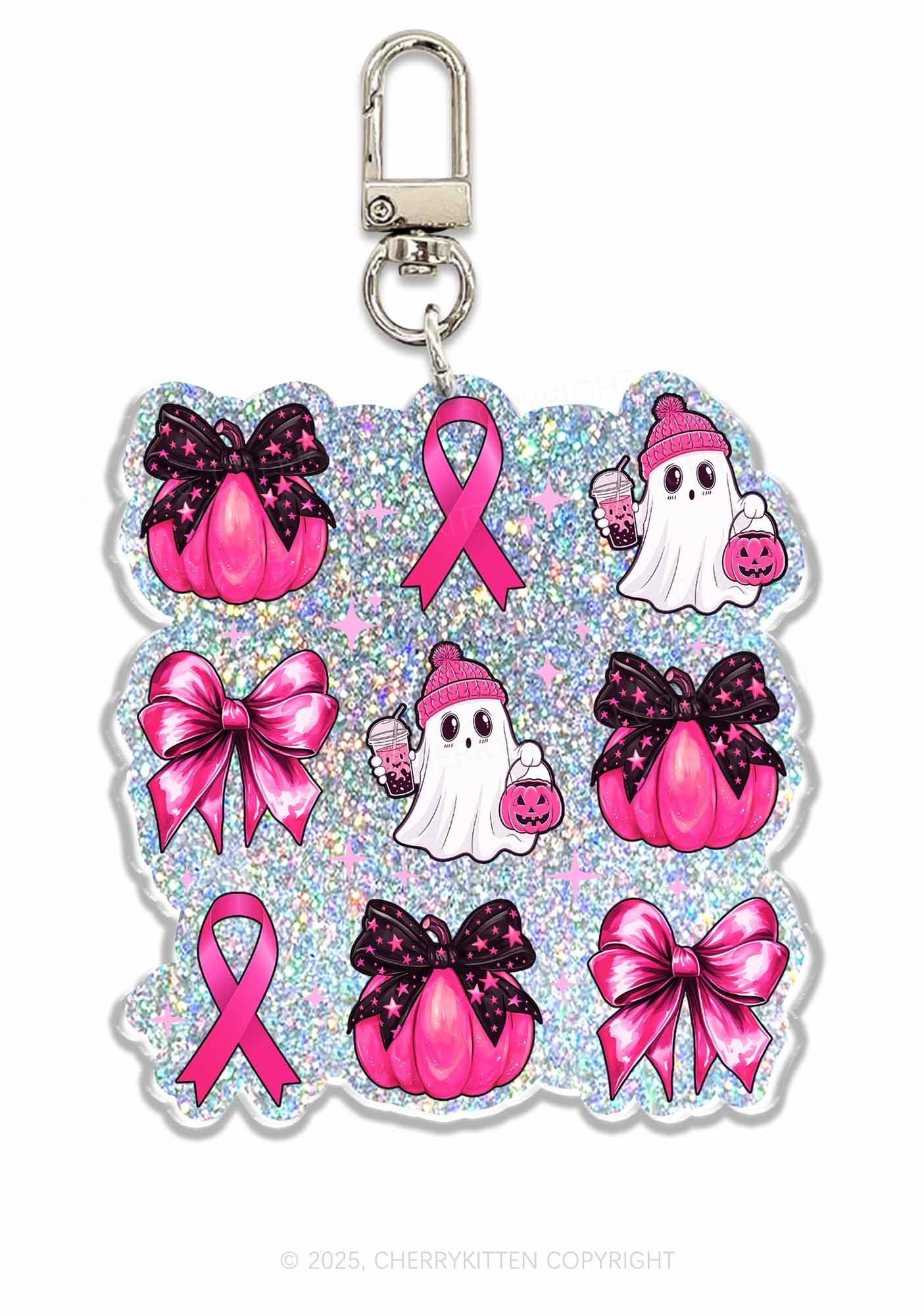 Halloween Pumpkin Ghost 1Pc Y2K Glitter Keychain Cherrykitten