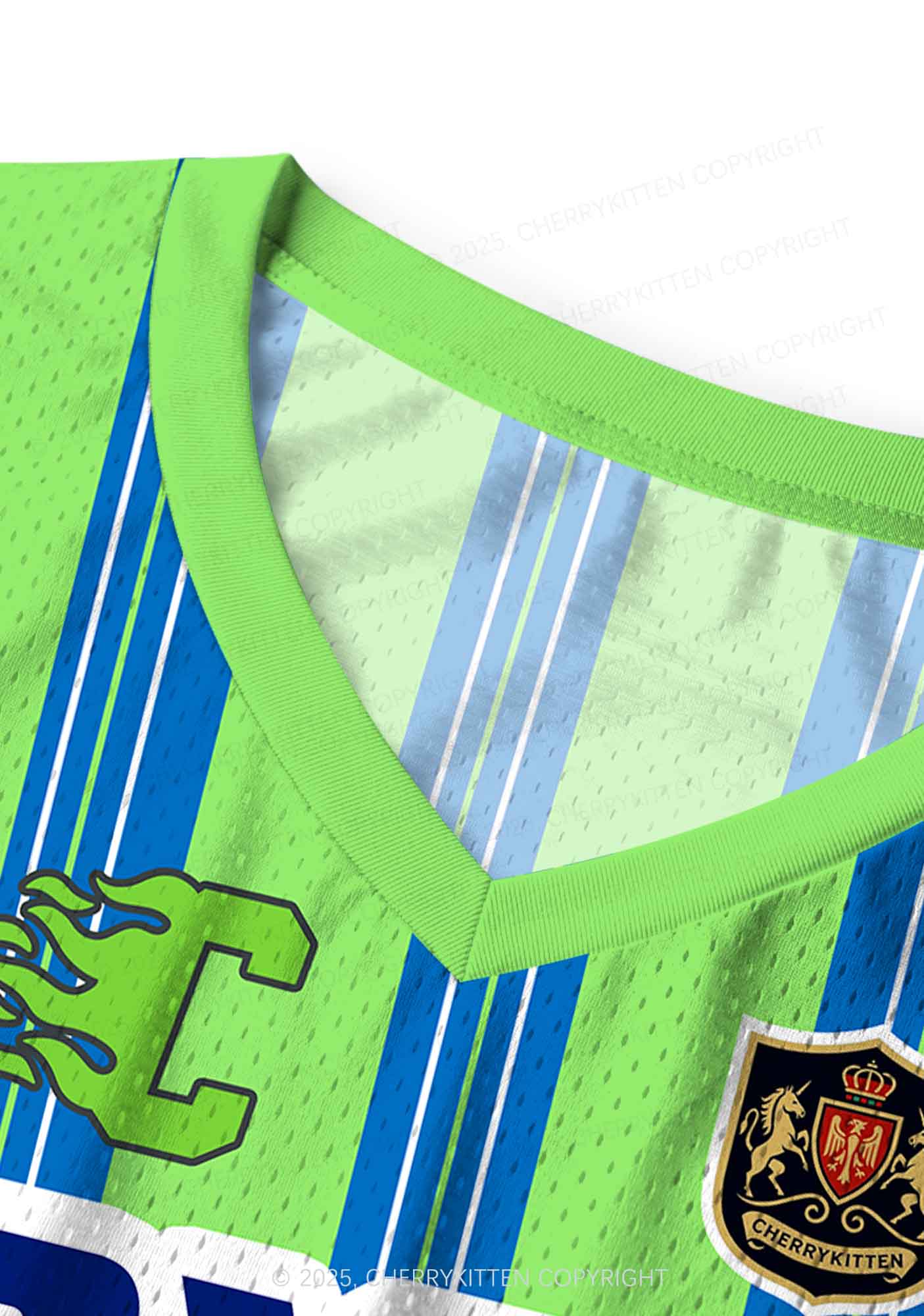 Custom Green DYKE Pride Y2K Sport Jersey Tank Cherrykitten