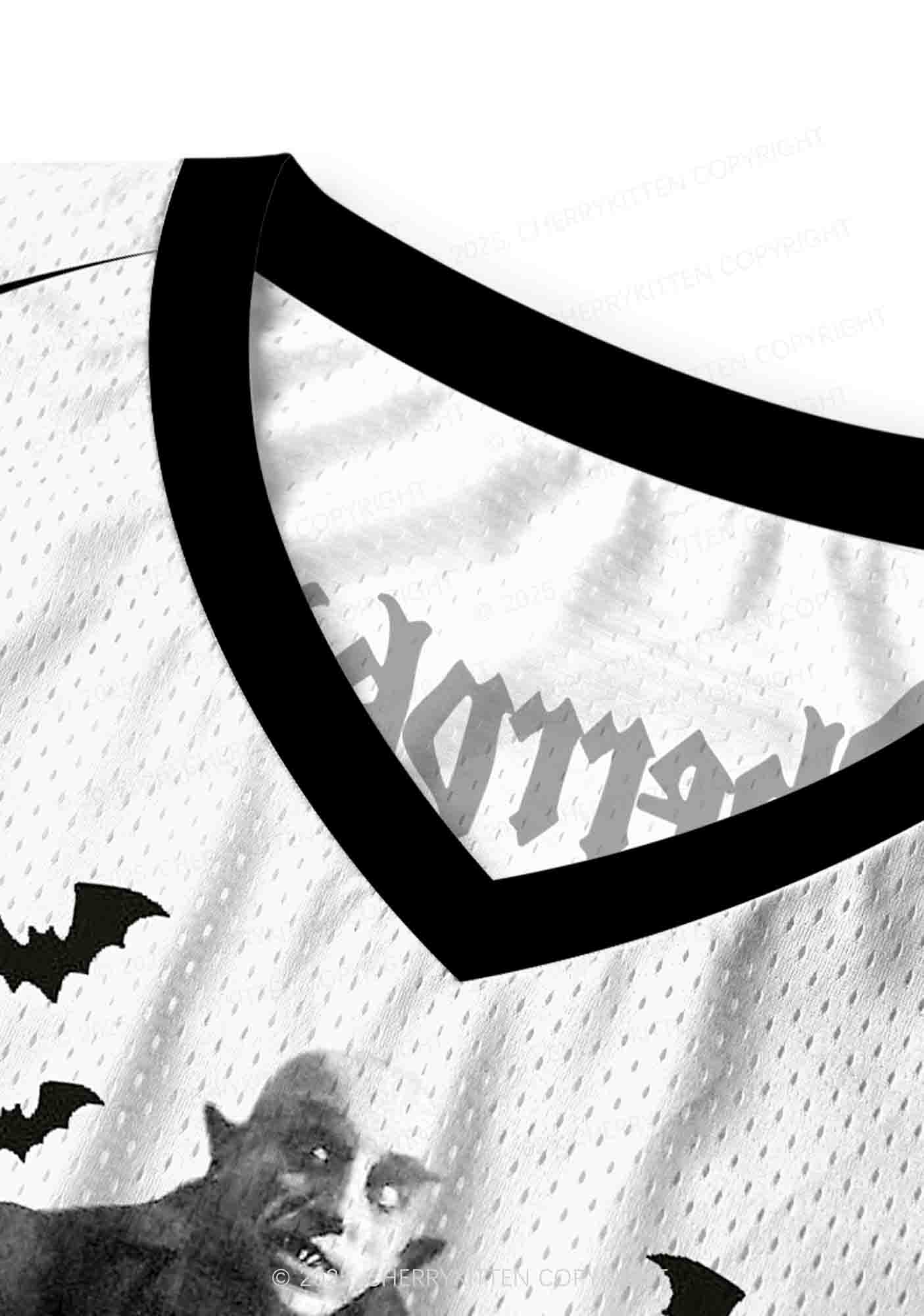 Halloween Custom Bat Monster Y2K Sport Jersey Tank Cherrykitten