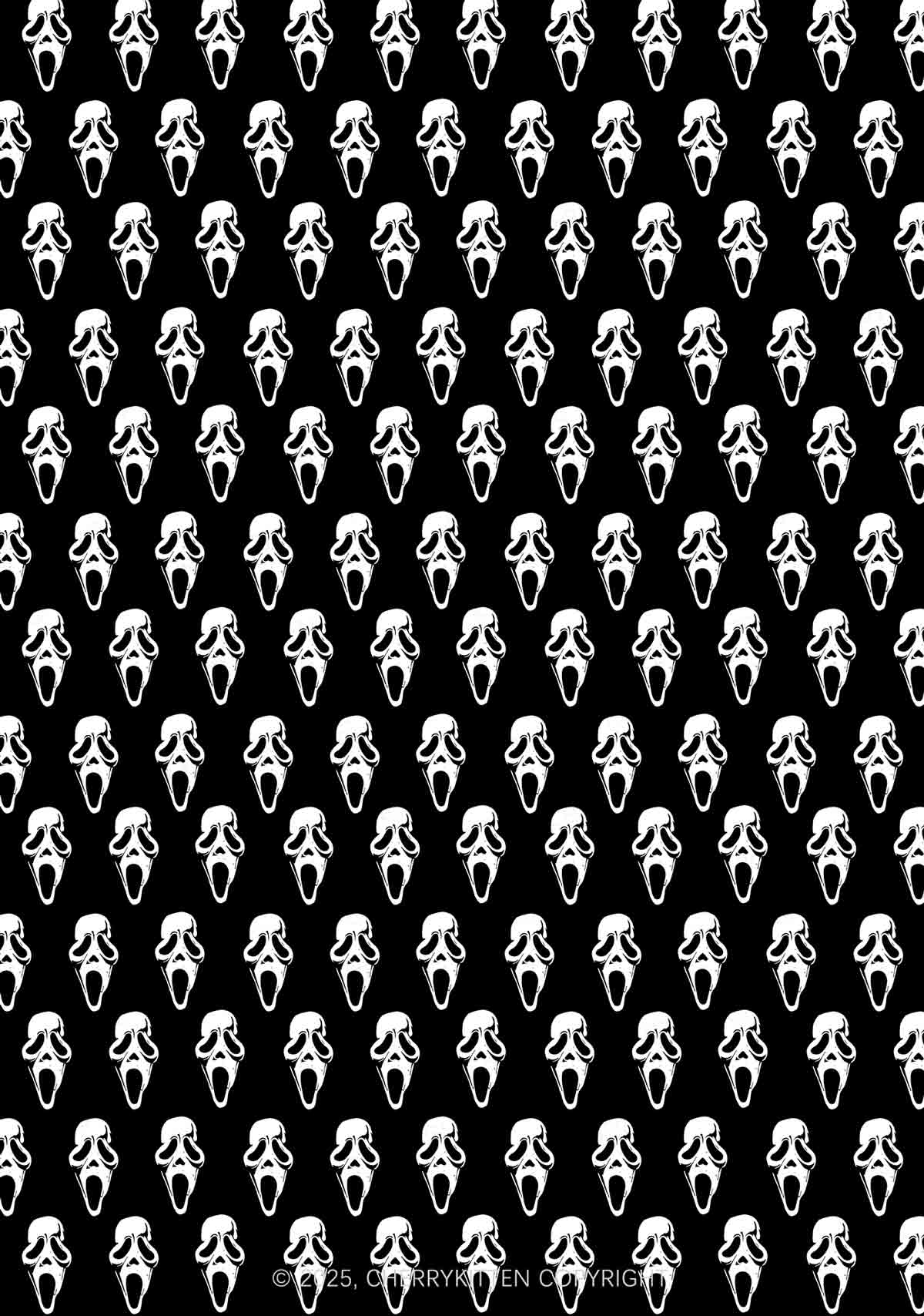 Halloween Spooky Ghost Y2K Print Long Sleeve Pajama Set Cherrykitten