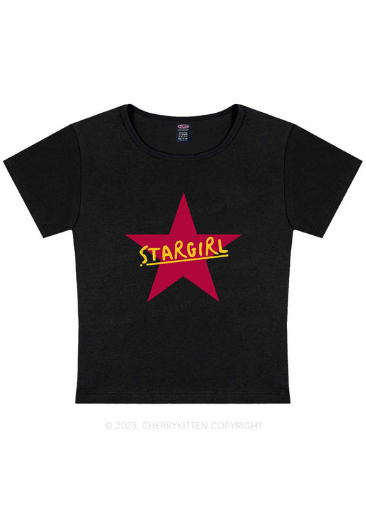 Stargirl Y2K Baby Tee Cherrykitten