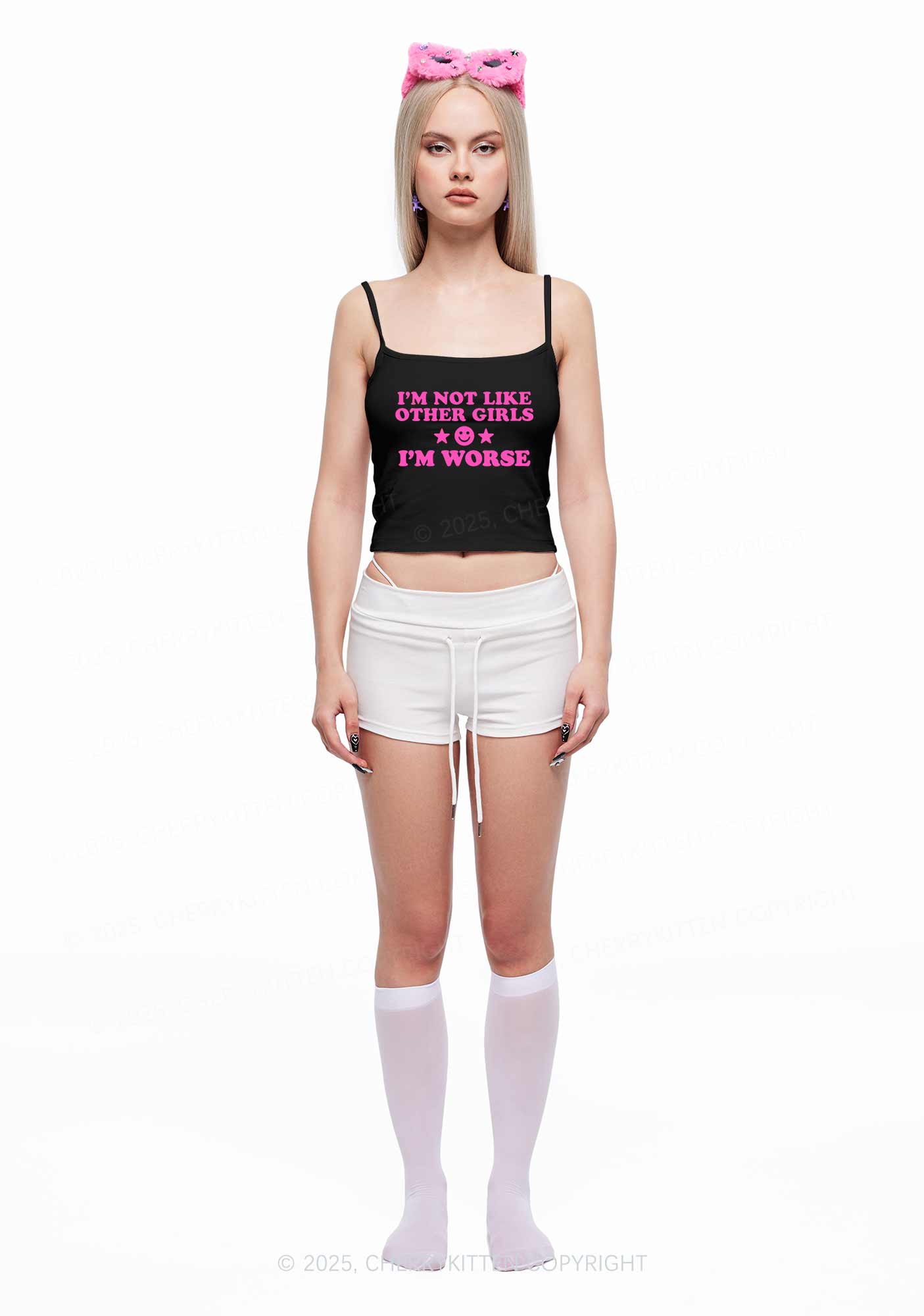 Im Worse Y2K Spaghetti Strap Cami Cherrykitten