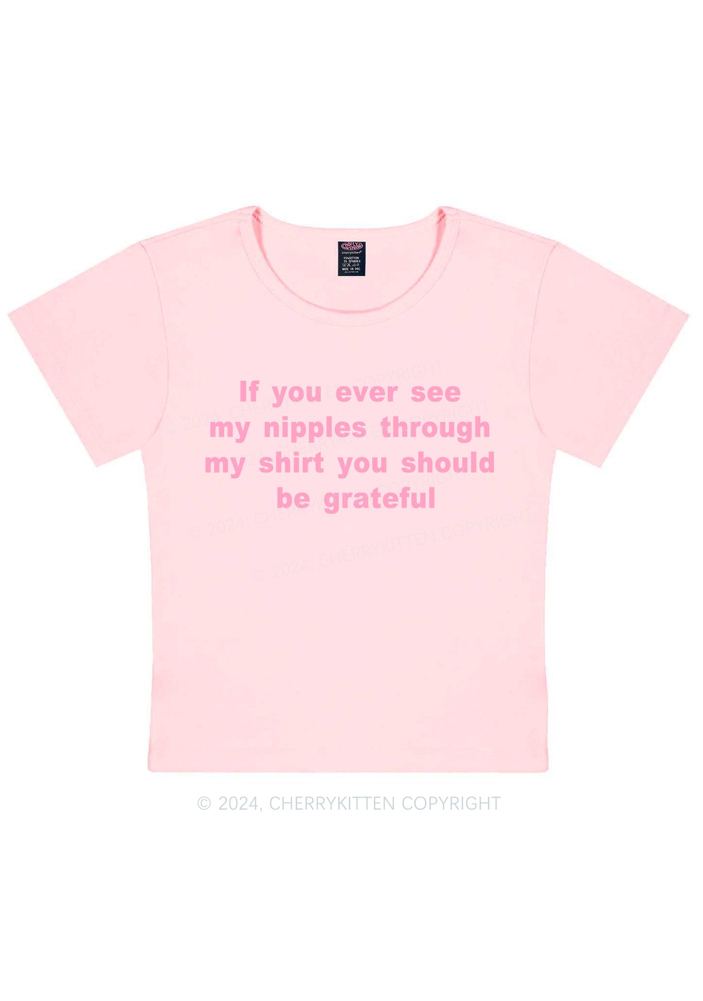 You Should Be Grateful Y2K Baby Tee Cherrykitten