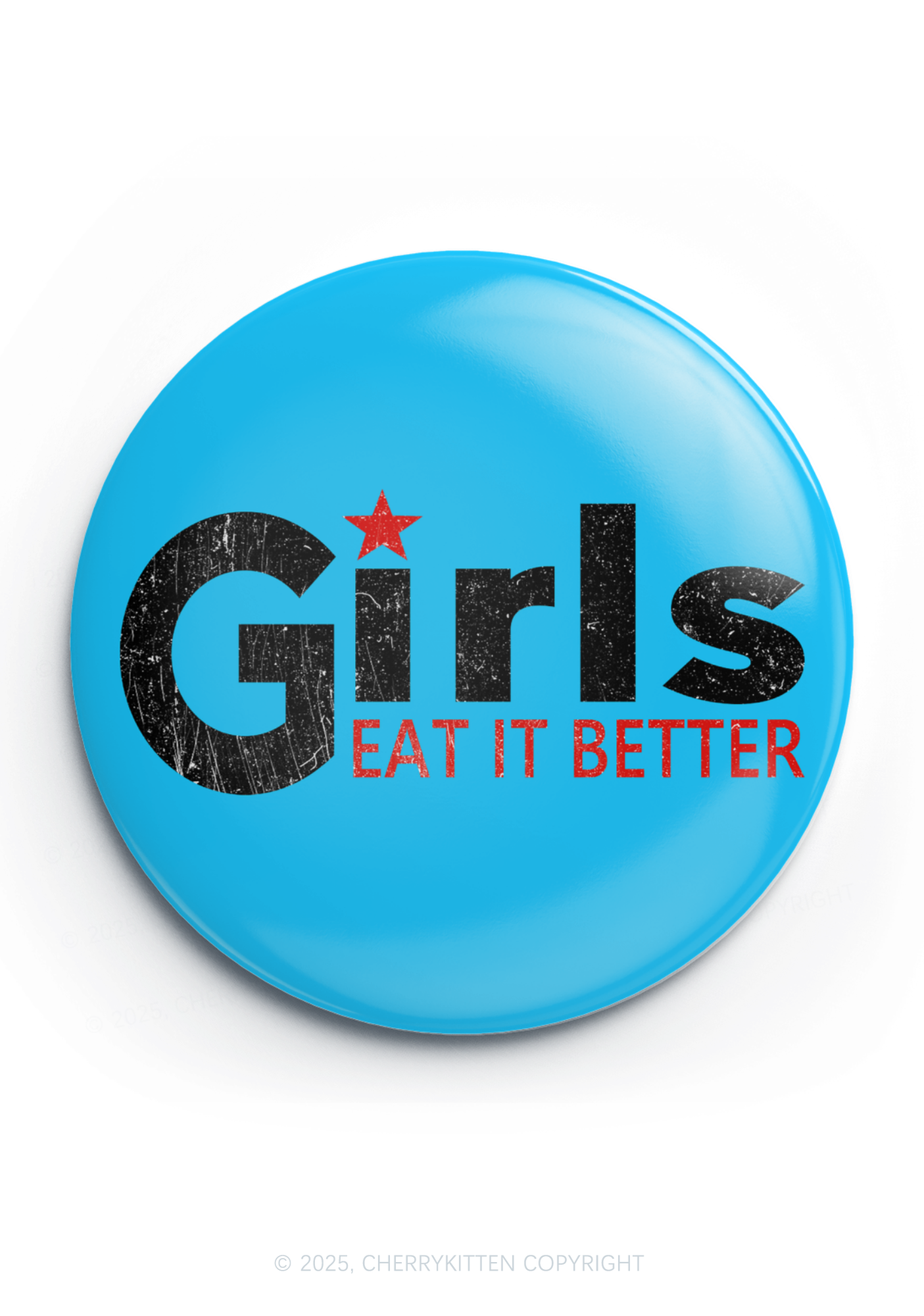 Girls Eat It Better Pride 1Pc Y2K Pin Badge Cherrykitten