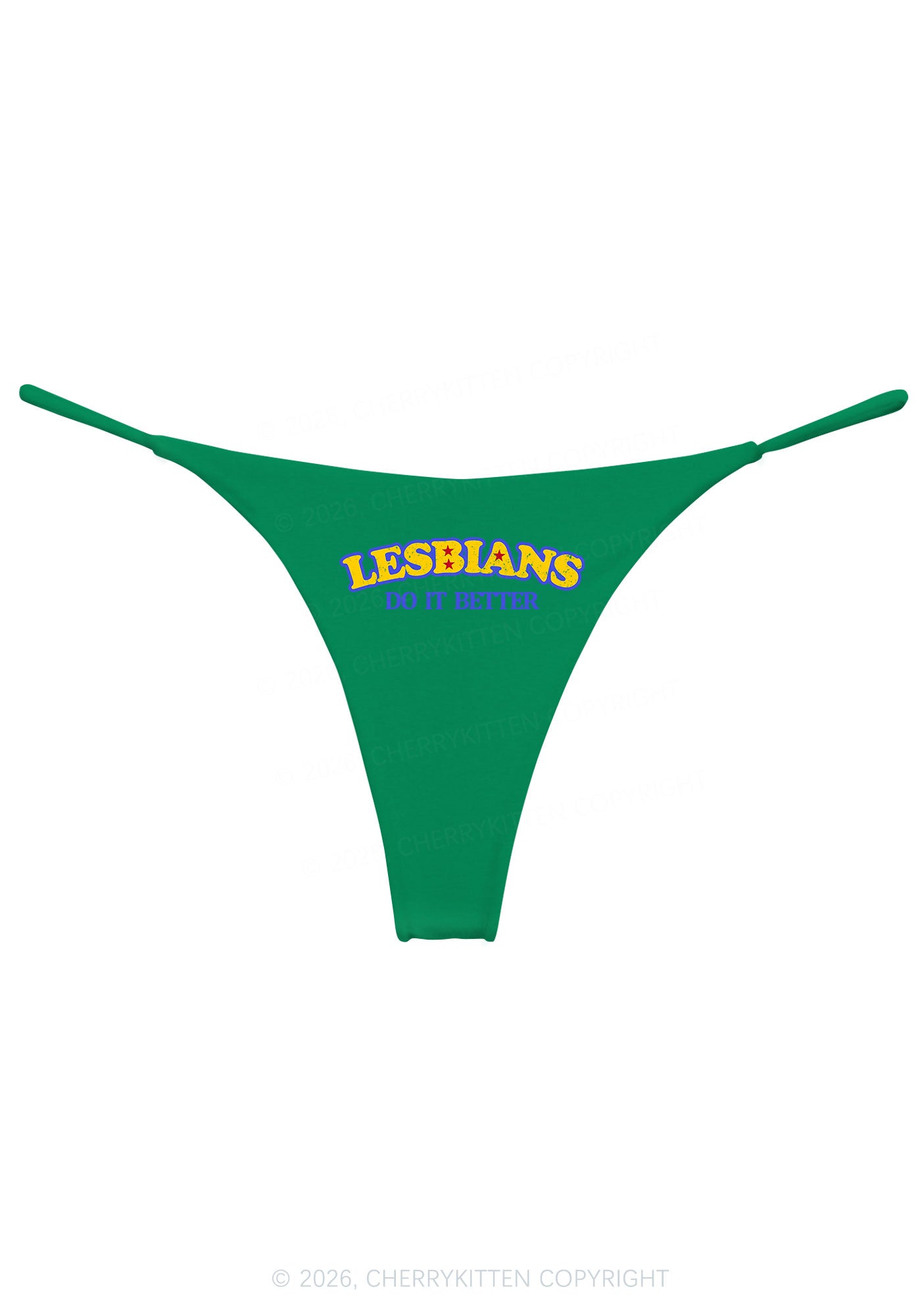 Lesbians Do It Better Pride Y2K Bikini String Thong Cherrykitten