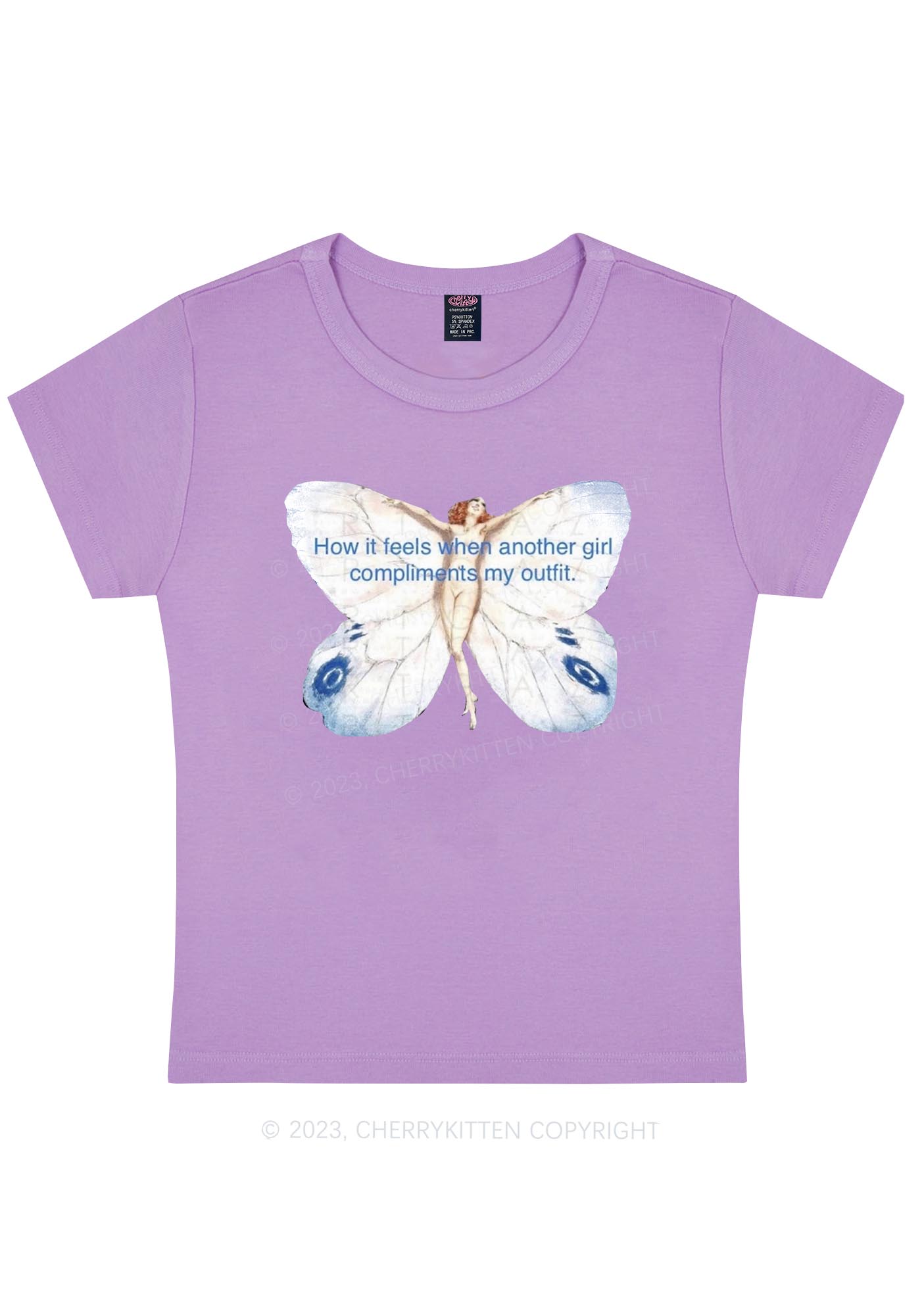 Curvy Girl Outfit Y2K Baby Tee Cherrykitten