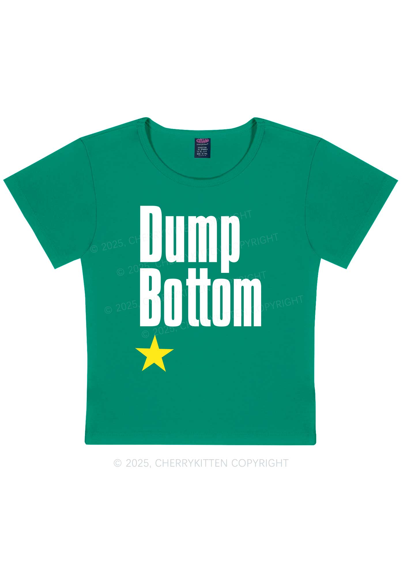Dump Bottom Pride Y2K Baby Tee Cherrykitten