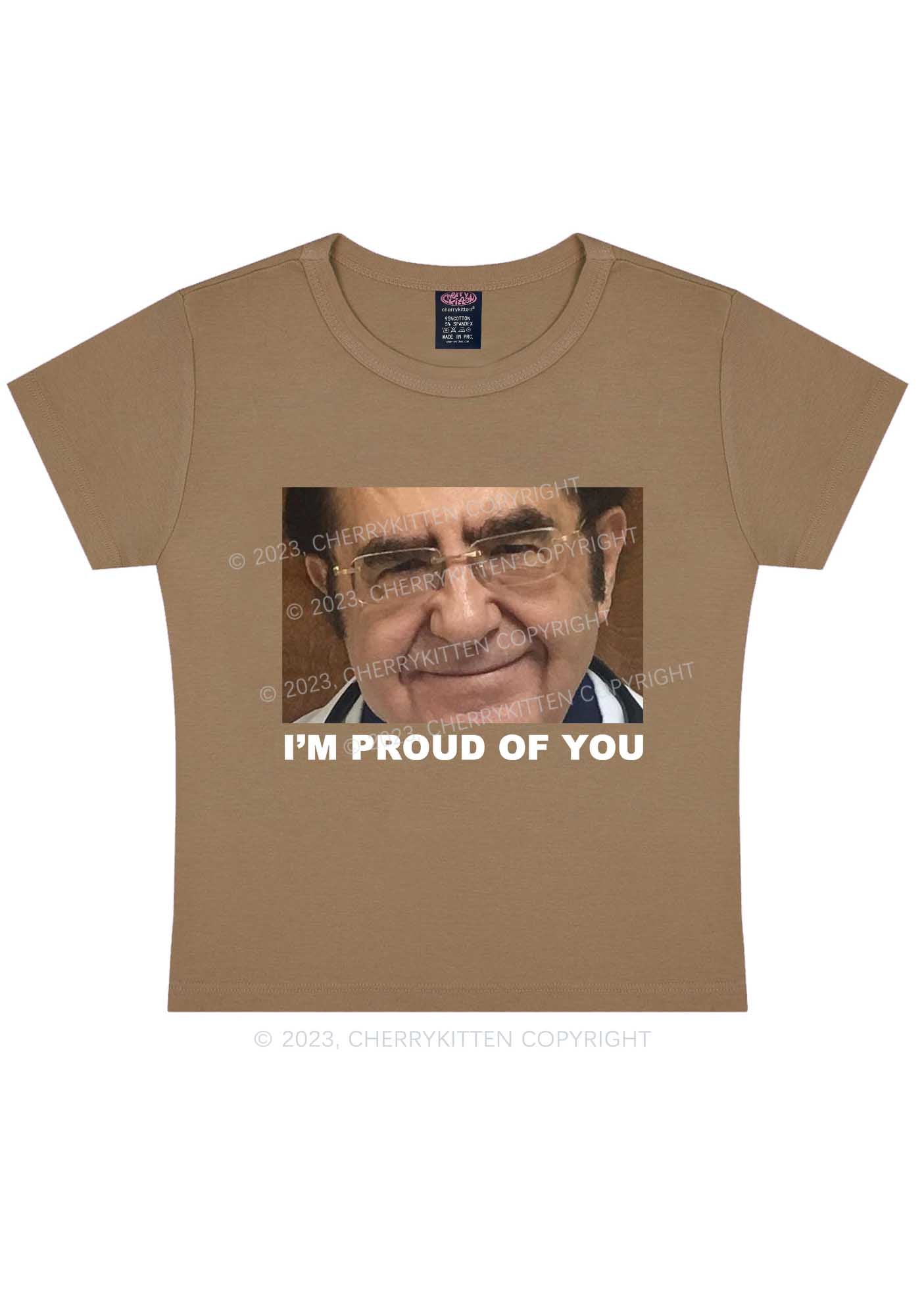 Dr. Now Is Proud Of You Y2K Baby Tee Cherrykitten
