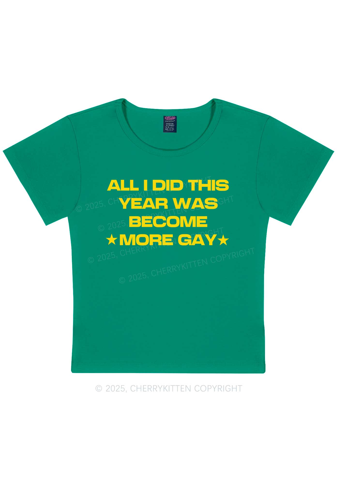 Become More Gay Pride Y2K Baby Tee Cherrykitten