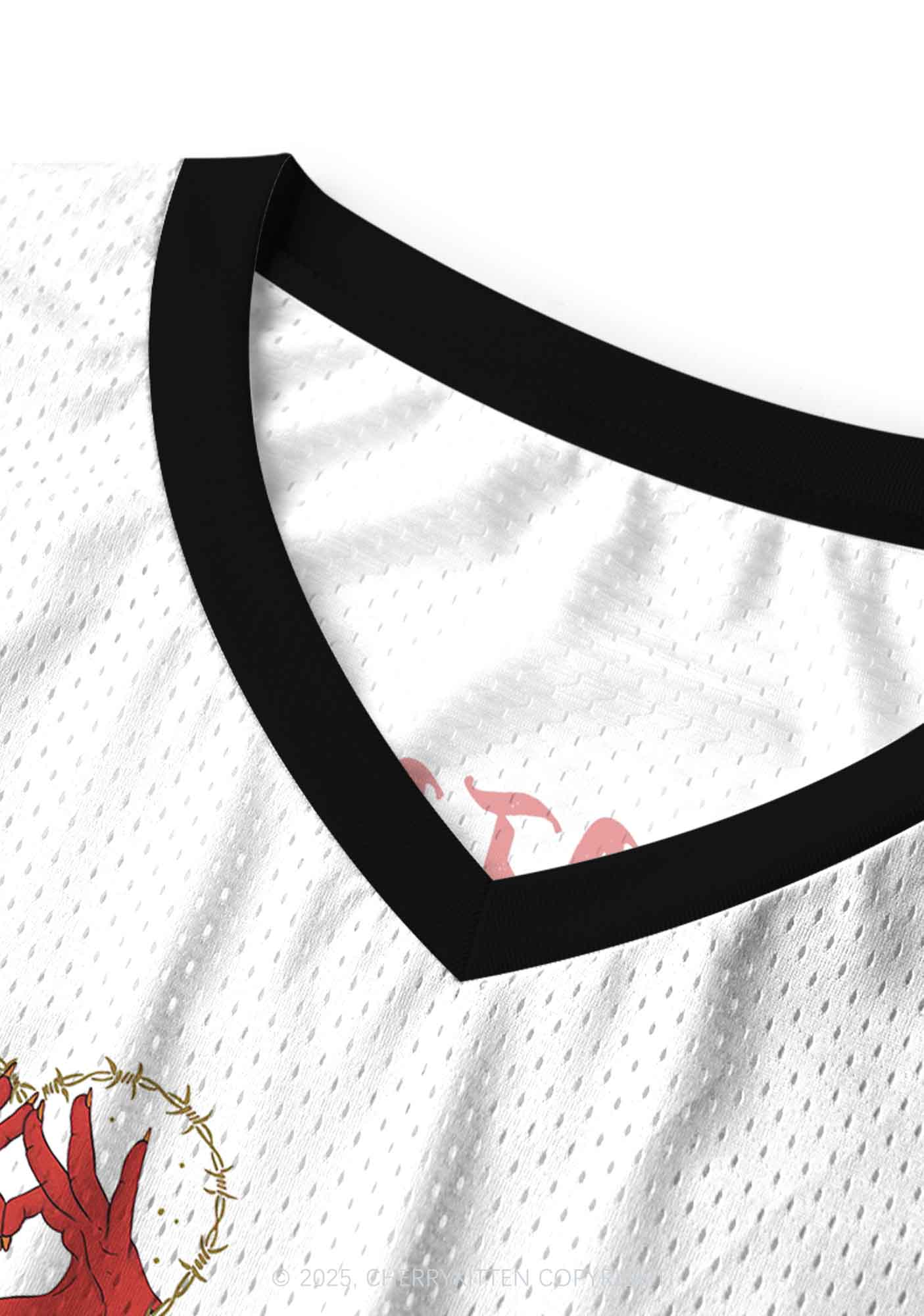 Halloween Custom Satan Loves Y2K Sport Jersey Tank Cherrykitten