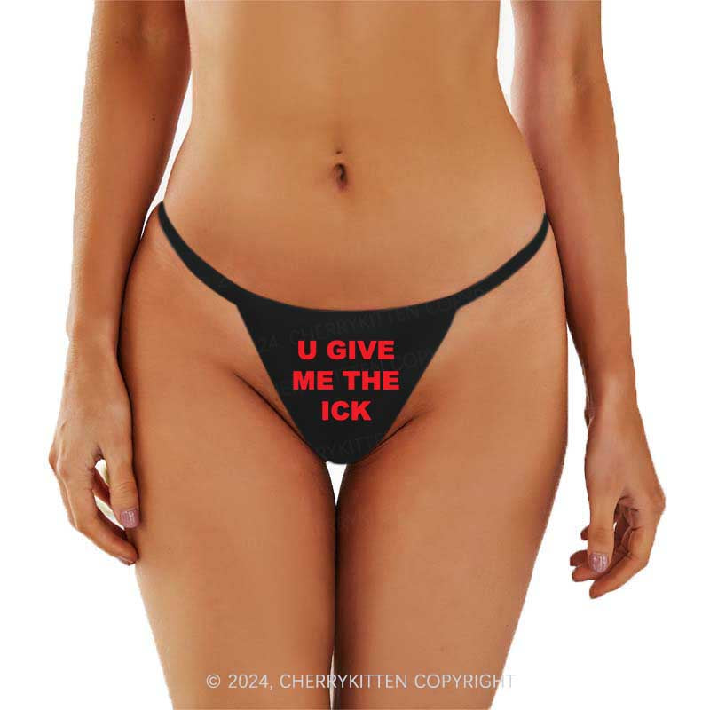 Give Me Ick Y2K Flat String Thong Cherrykitten