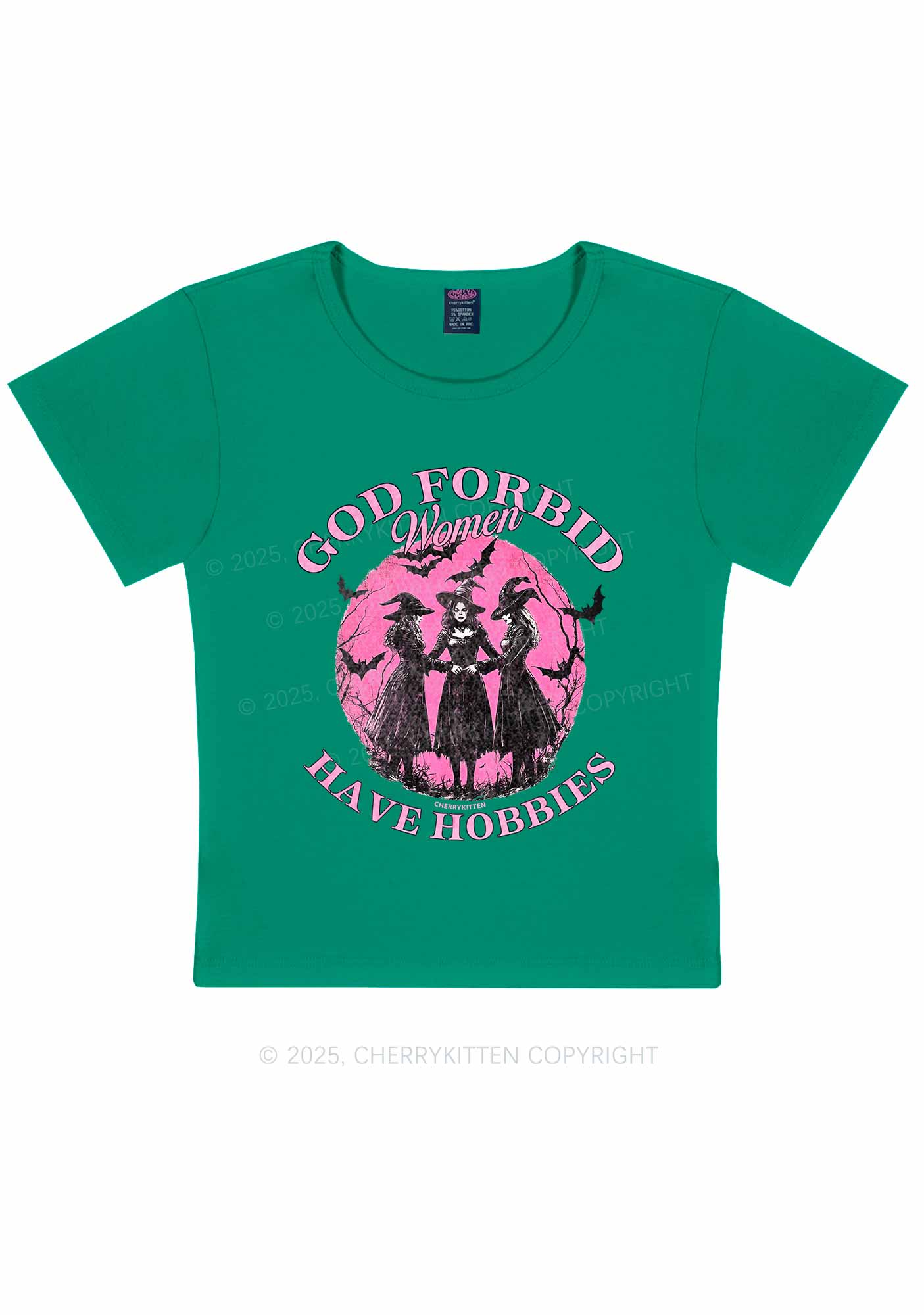 Halloween God Forbid Women Hobbies Y2K Baby Tee Cherrykitten