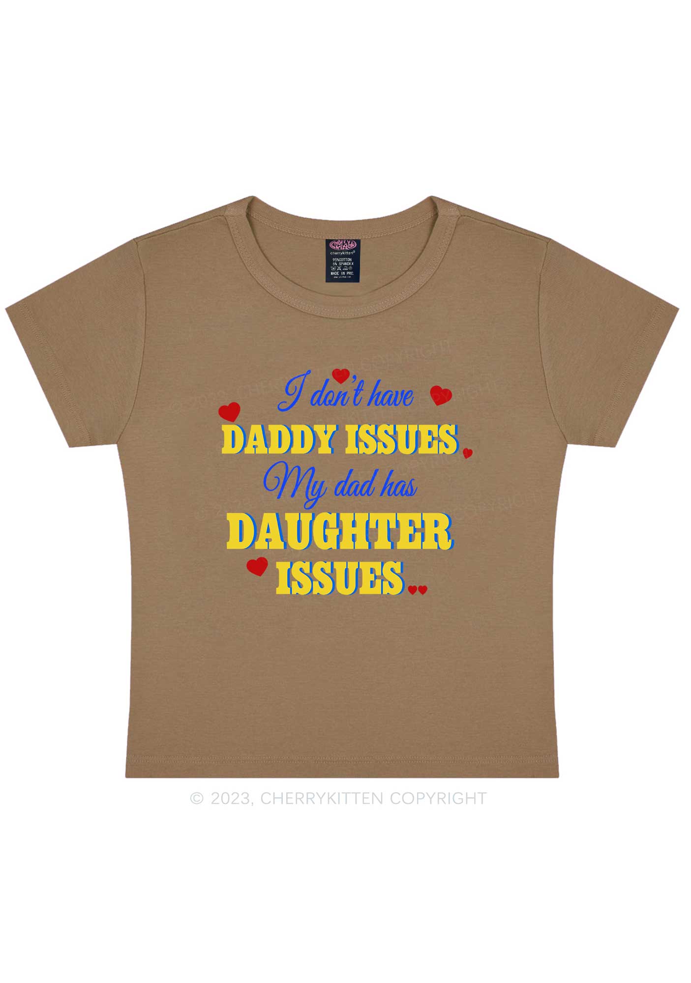 Daddy Issues Y2K Baby Tee Cherrykitten