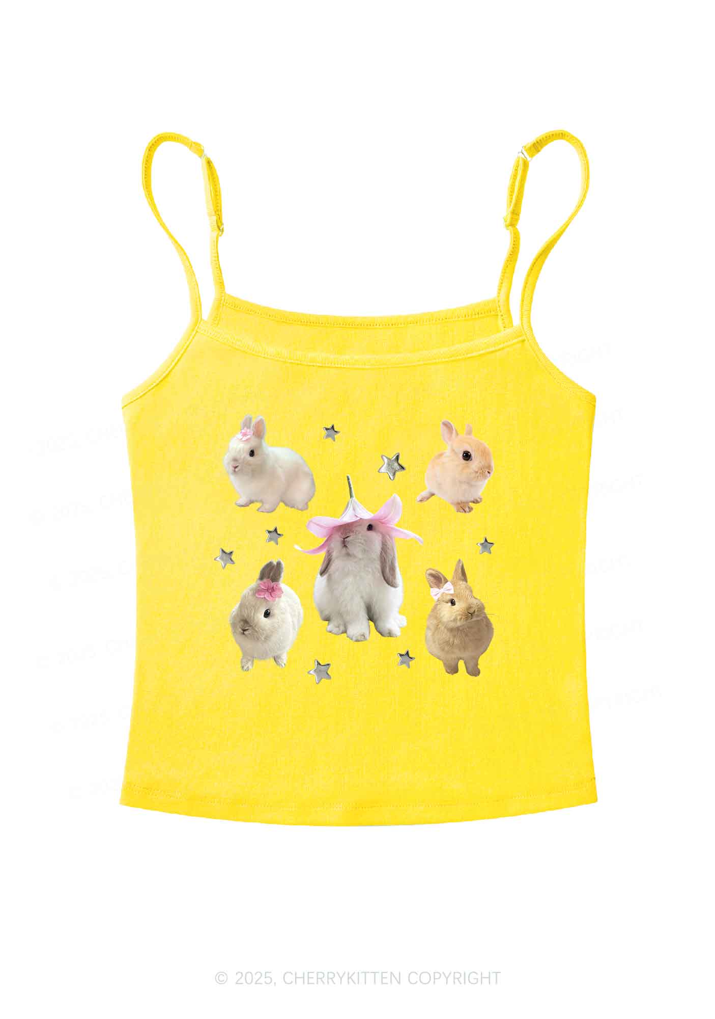 Lovely Rabbits Y2K Spaghetti Strap Cami Cherrykitten
