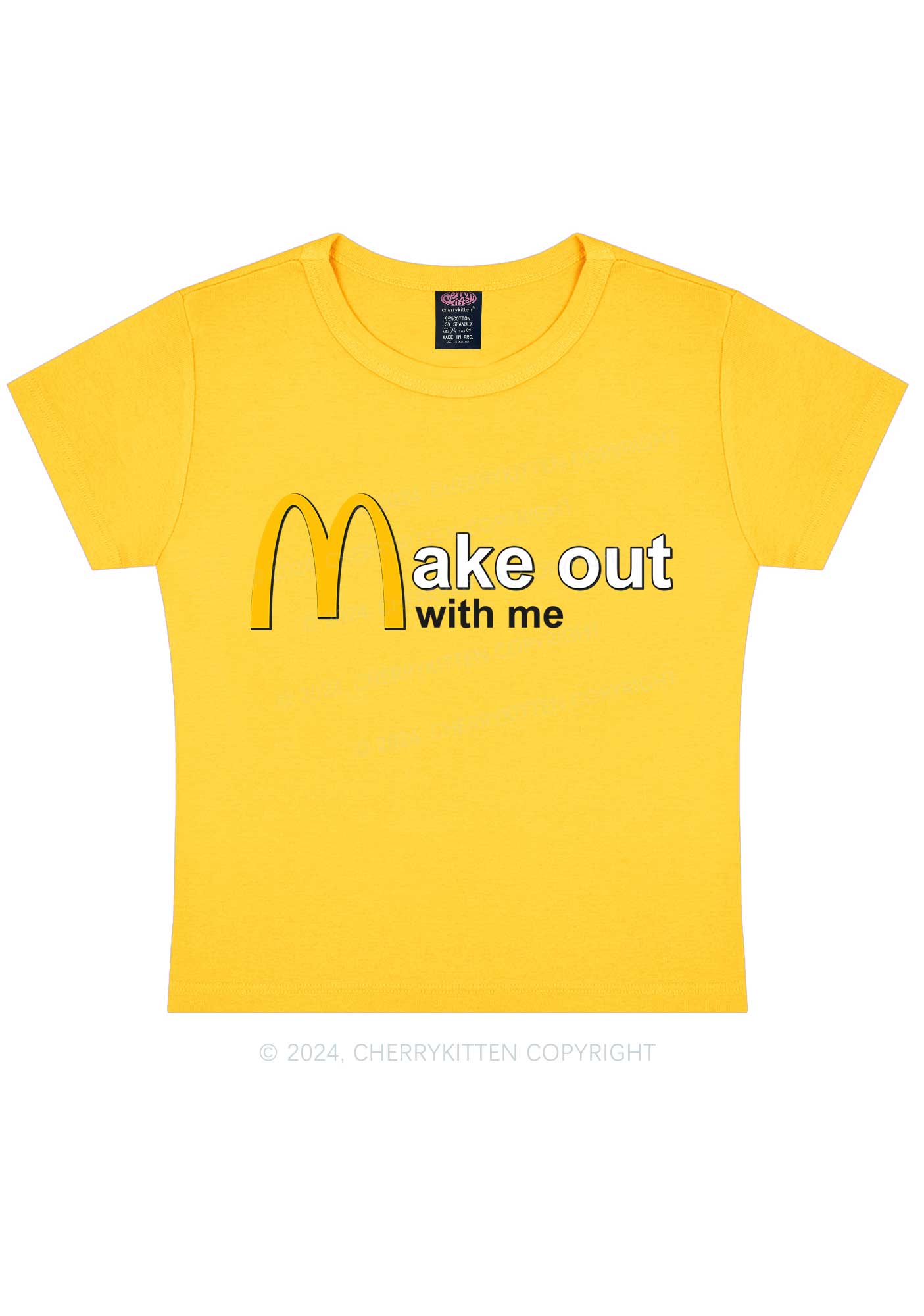 Make Out With Me Y2K Baby Tee Cherrykitten