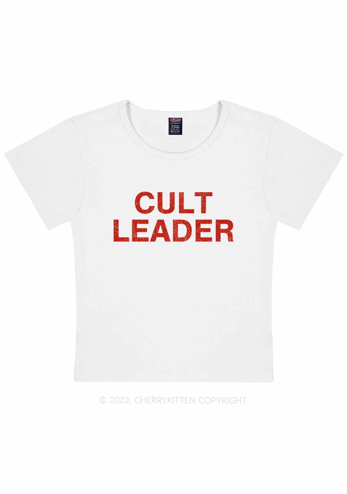 Cut Leader Y2K Baby Tee Cherrykitten