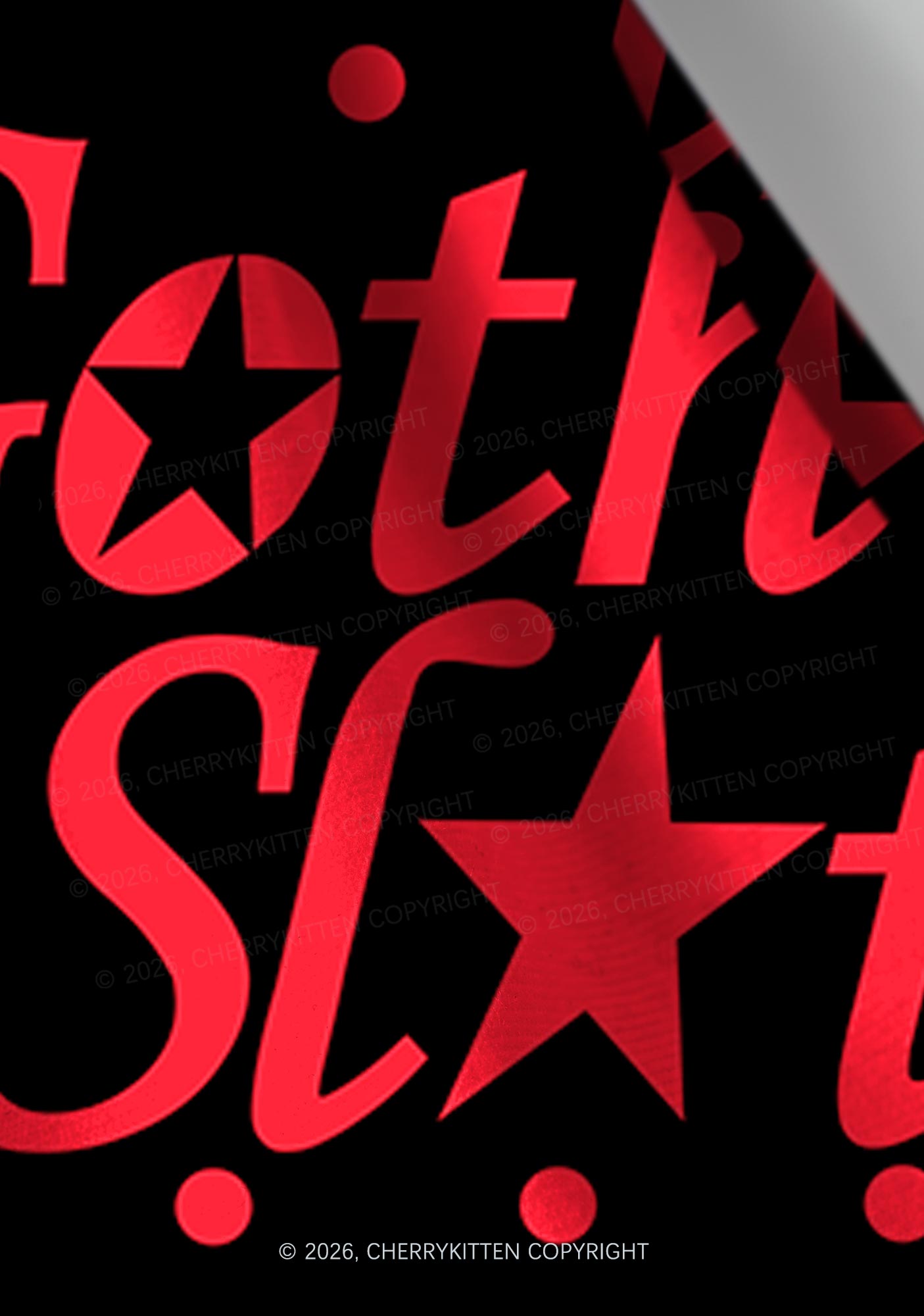 Goth Slxt Y2K Print Headband Cherrykitten