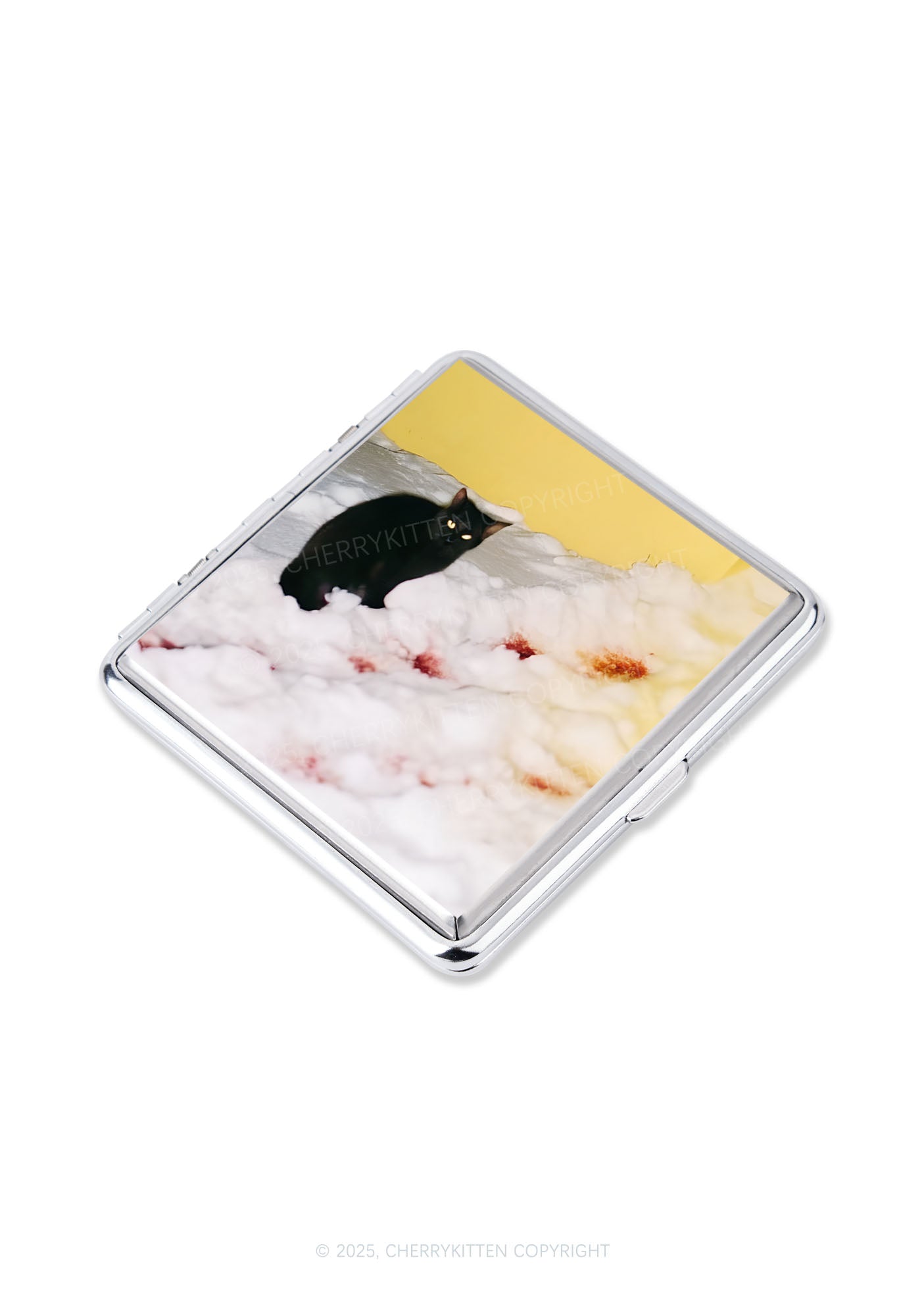 Snow Cat Y2K Cigarette Case Cherrykitten