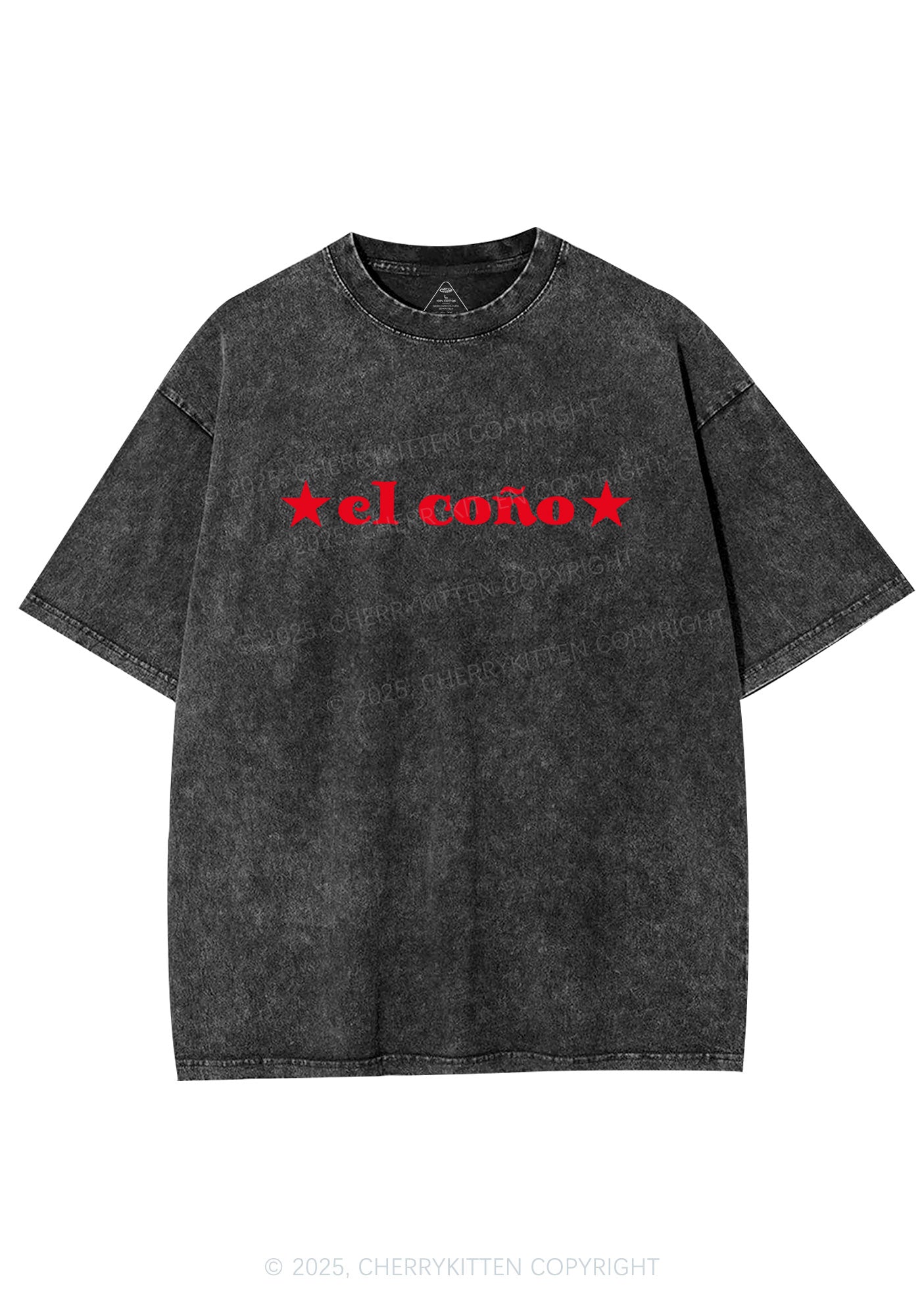 El Cono Y2K Shirts Washed Tee Cherrykitten